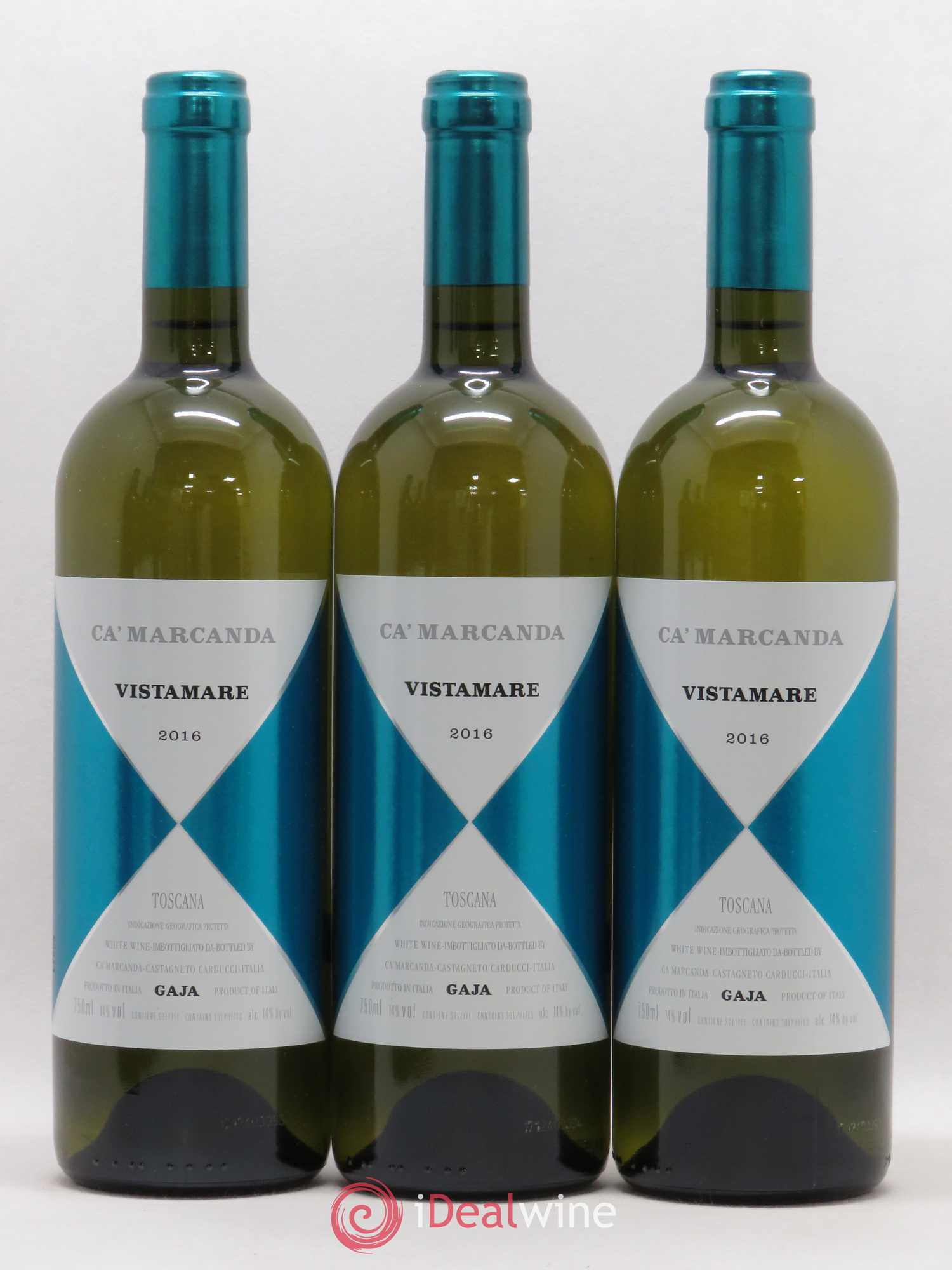 Italie IGP Toscane Ca'Marcanda Gaja Vistamare 2016 - Lotto di 6 bottiglie - 2