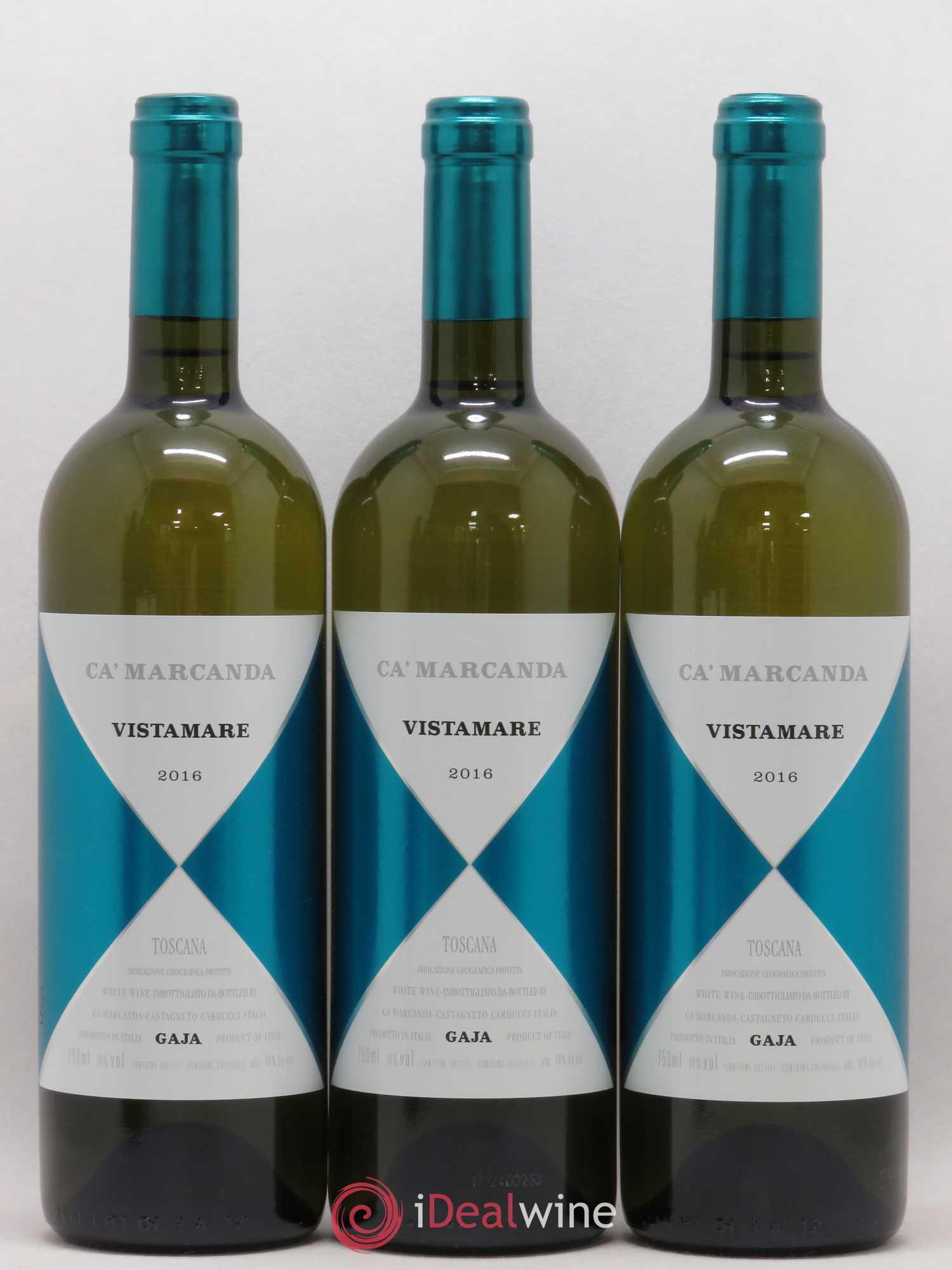 Italie IGP Toscane Ca'Marcanda Gaja Vistamare 2016 - Posten von 6 Flaschen - 2