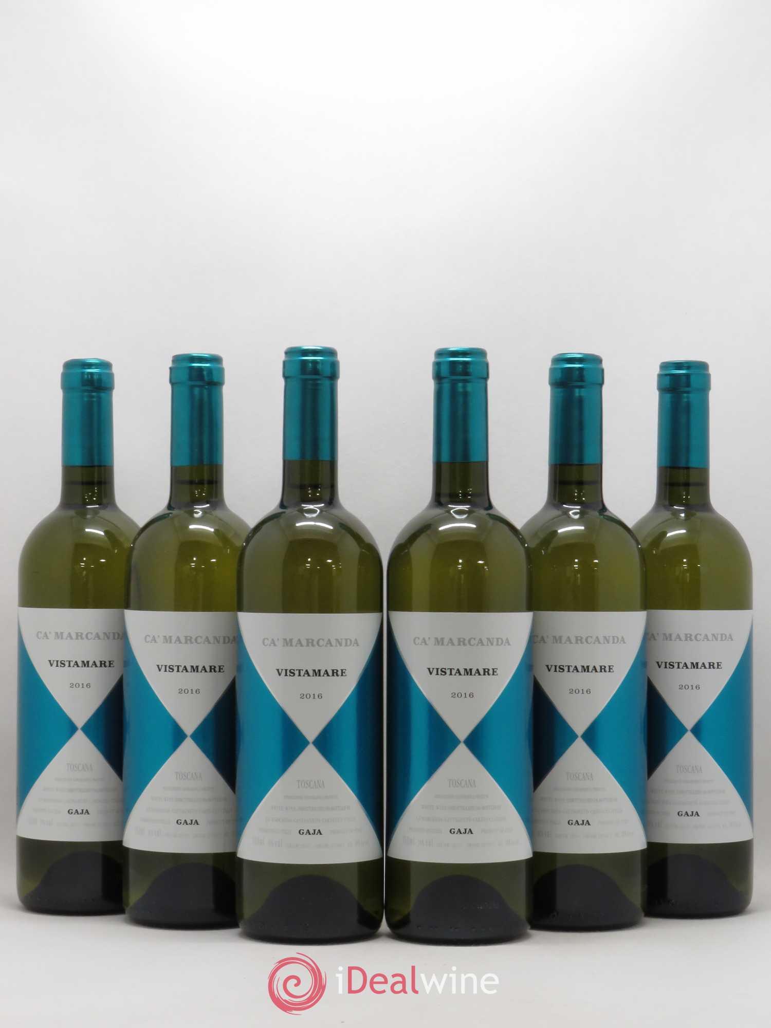 Italie IGP Toscane Ca'Marcanda Gaja Vistamare 2016 - Posten von 6 Flaschen - 0