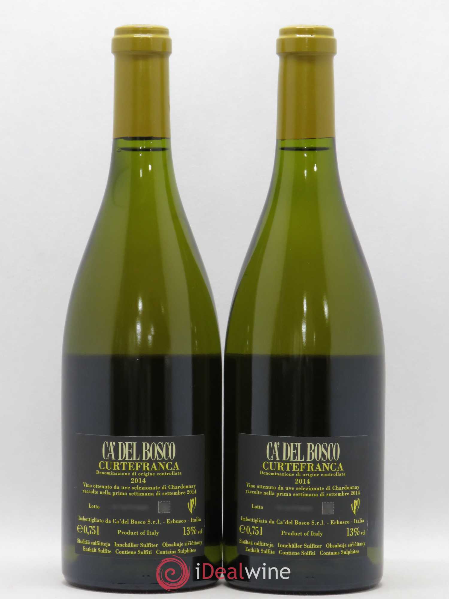 Italie DOC Curtefranca Ca' del Bosco Chardonnay 2014 - Posten von 2 Flaschen - 1