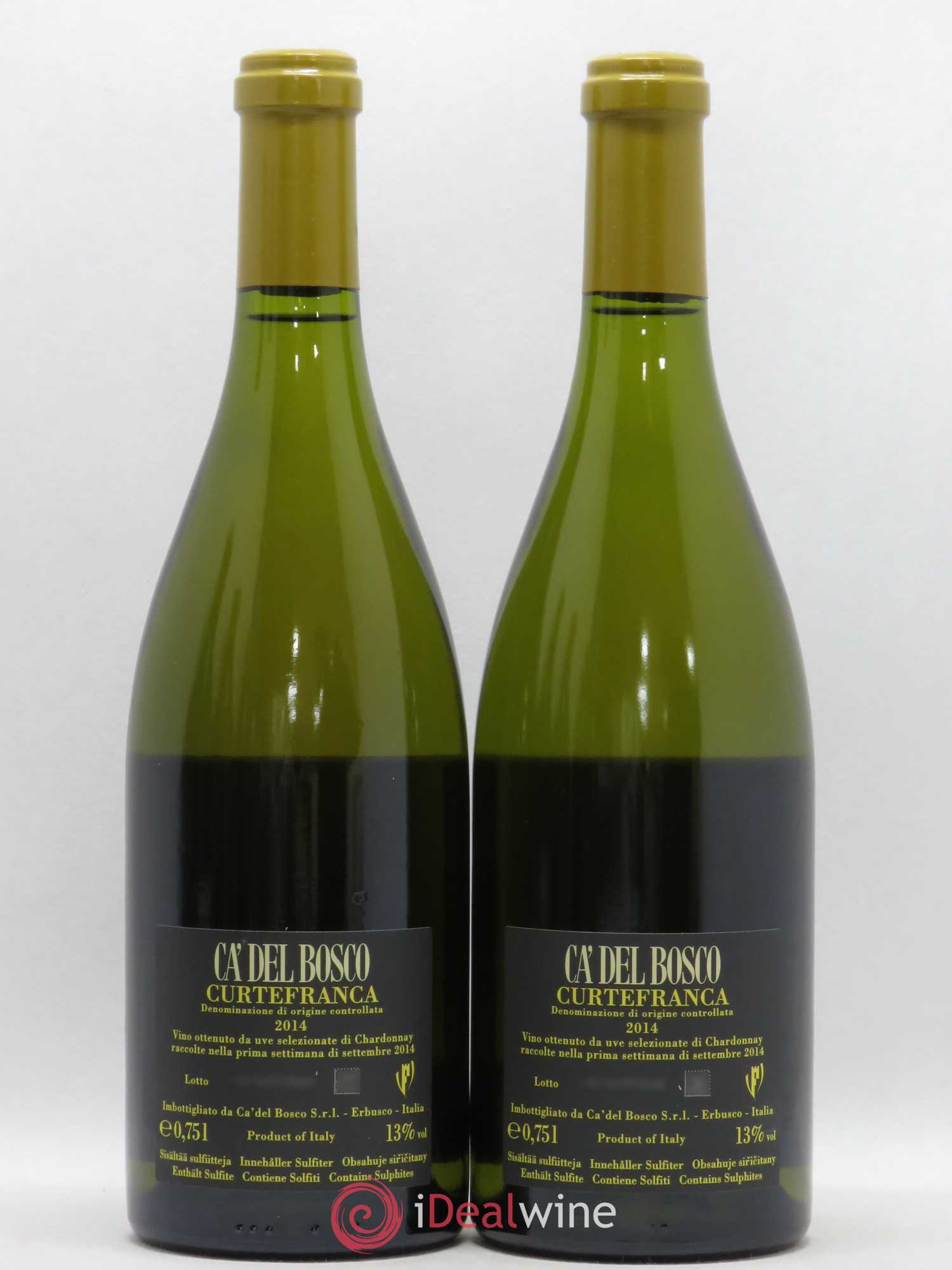 Italie DOC Curtefranca Ca' del Bosco Chardonnay 2014 - Posten von 2 Flaschen - 1