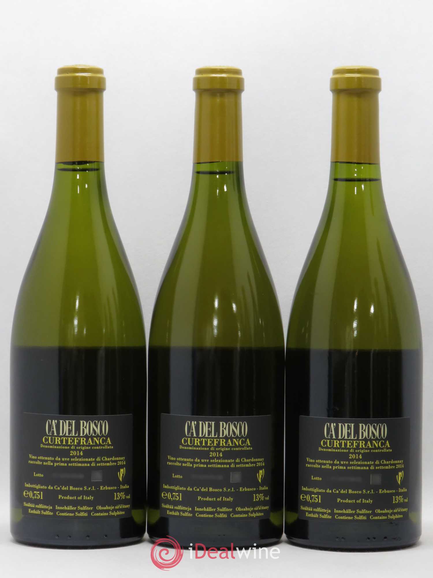 Italie DOC Curtefranca Ca' del Bosco Chardonnay 2014 - Posten von 6 Flaschen - 2