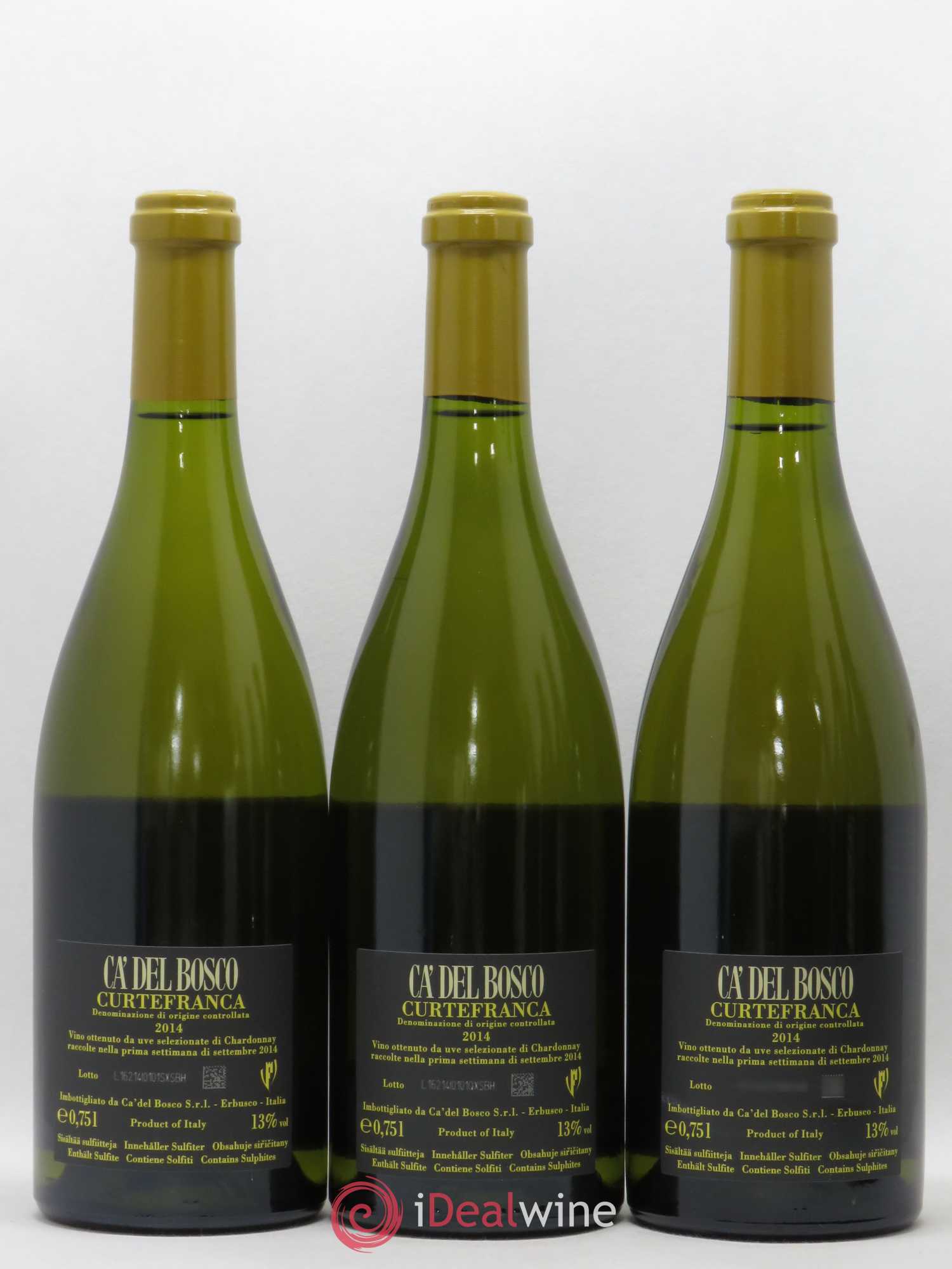 Italie DOC Curtefranca Ca' del Bosco Chardonnay 2014 - Posten von 6 Flaschen - 2