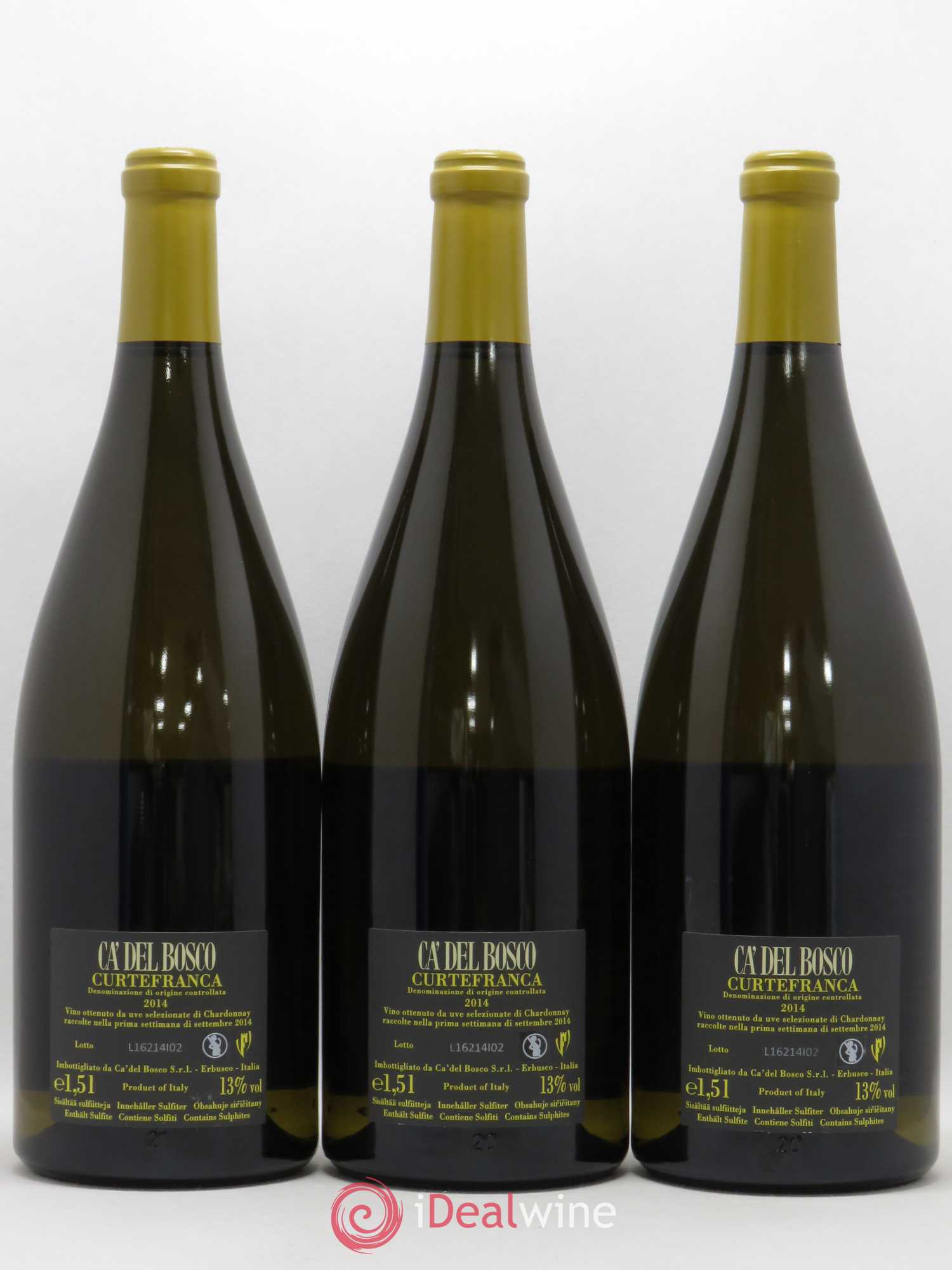 Italie DOC Curtafranca Ca' del Bosco Chardonnay 2014 - Posten von 3 Magnum - 1