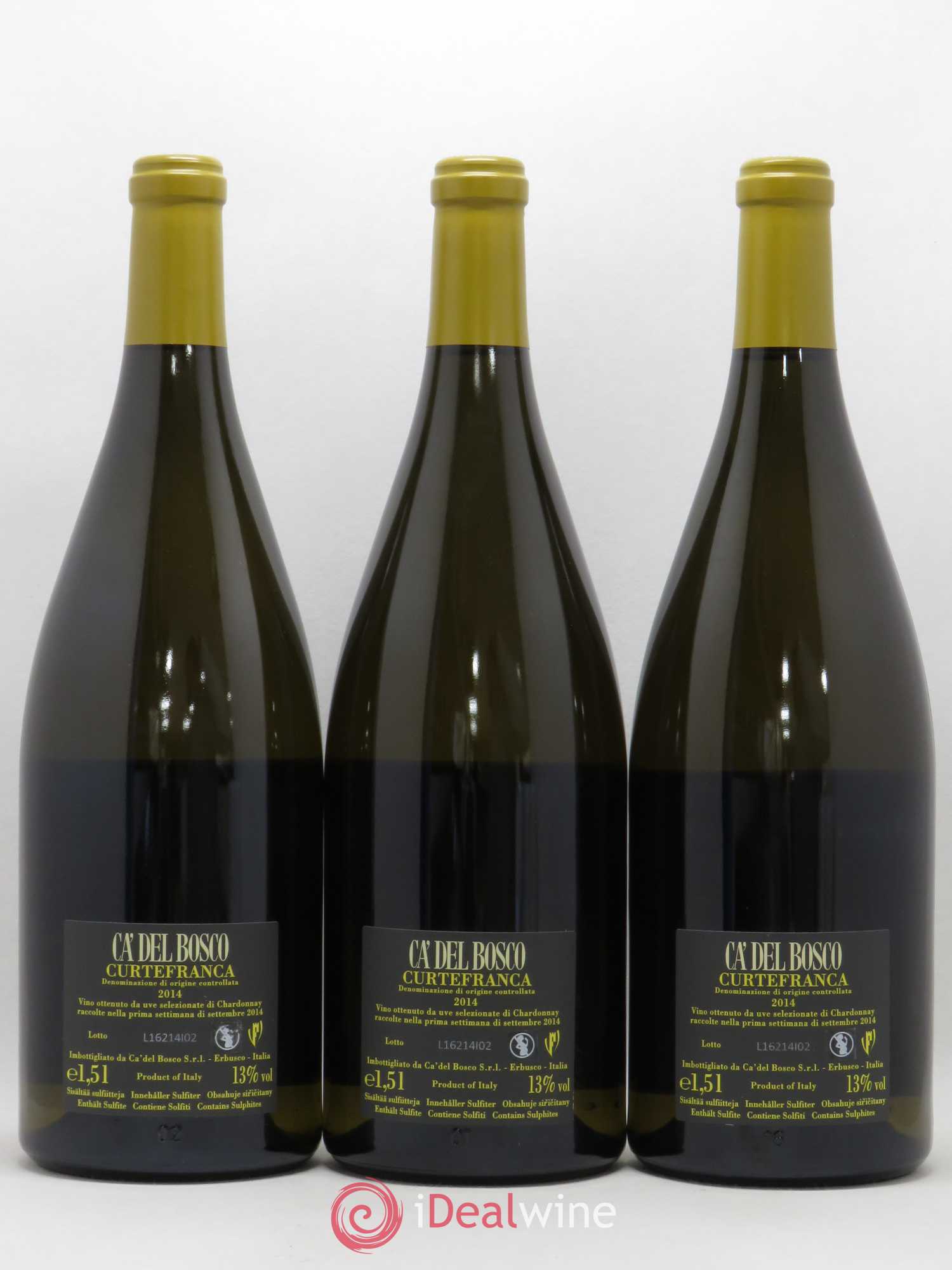 Italie DOC Curtafranca Ca' del Bosco Chardonnay 2014 - Posten von 3 Magnum - 1
