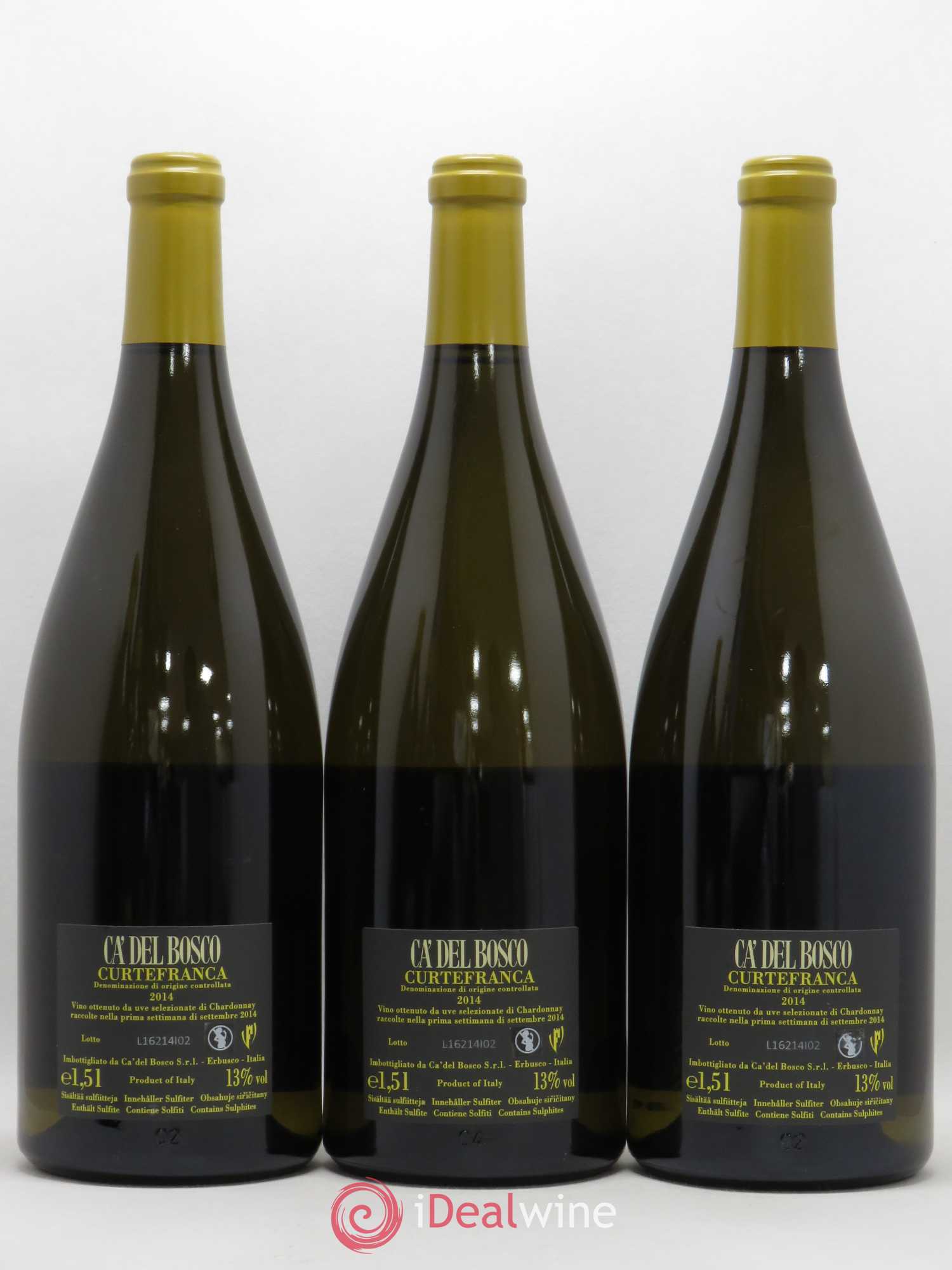 Italie DOC Curtafranca Ca' del Bosco Chardonnay 2014 - Posten von 3 Magnum - 1