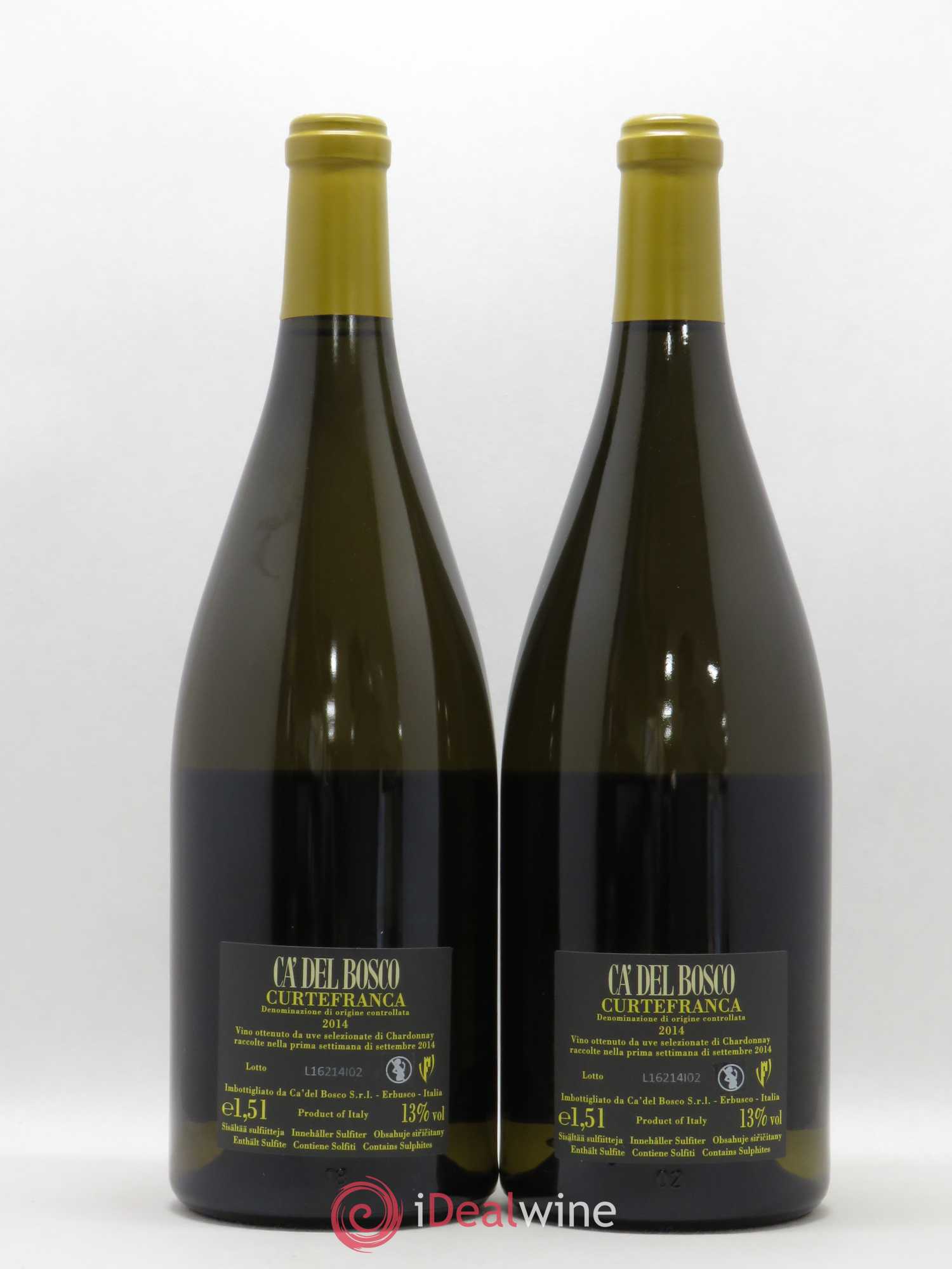 Italie DOC Curtafranca Ca' del Bosco Chardonnay 2014 - Posten von 2 Magnum - 1