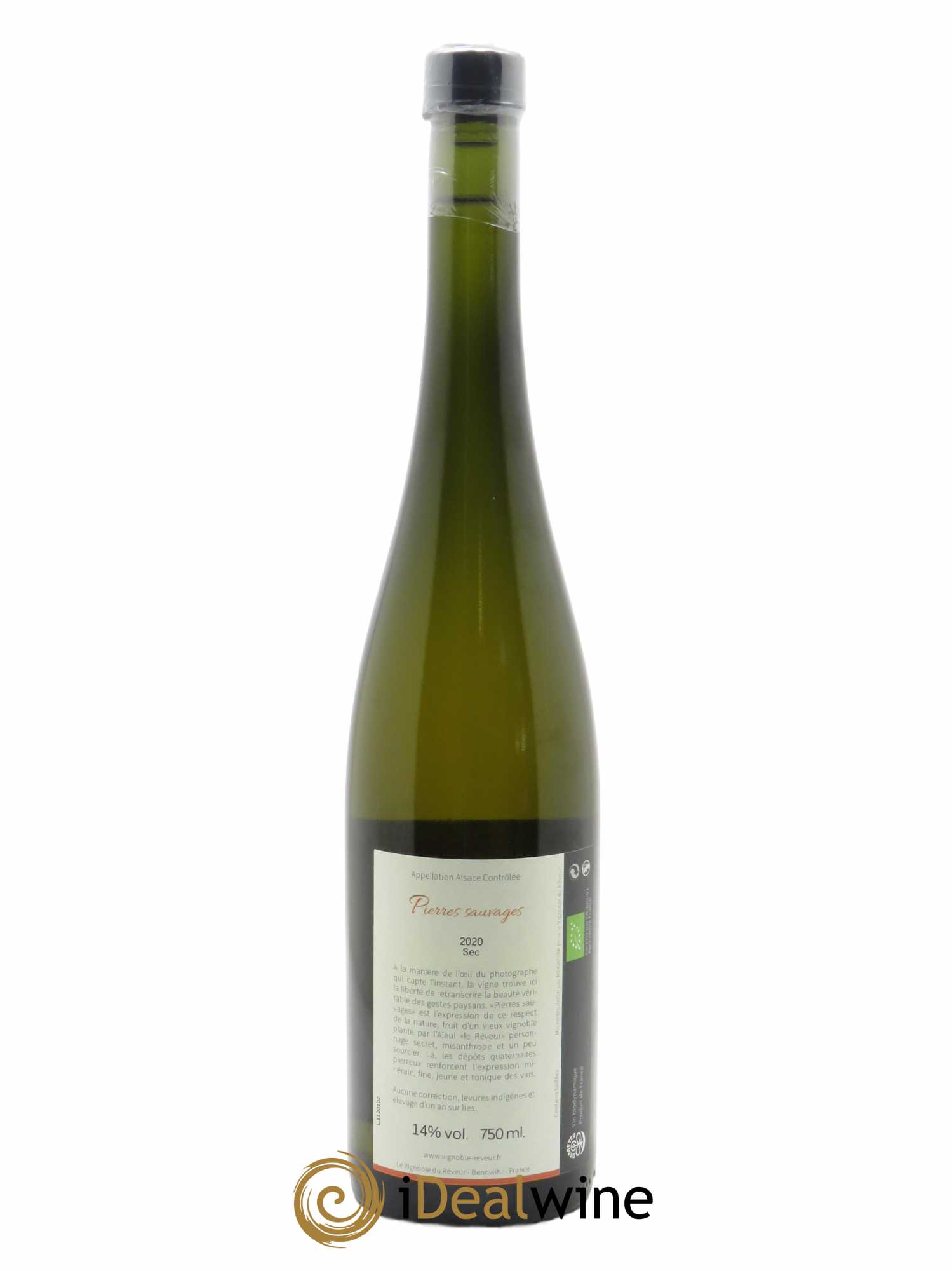 Alsace Pierres Sauvages Vignoble du Rêveur 2020 - Lot de 1 bouteille - 1