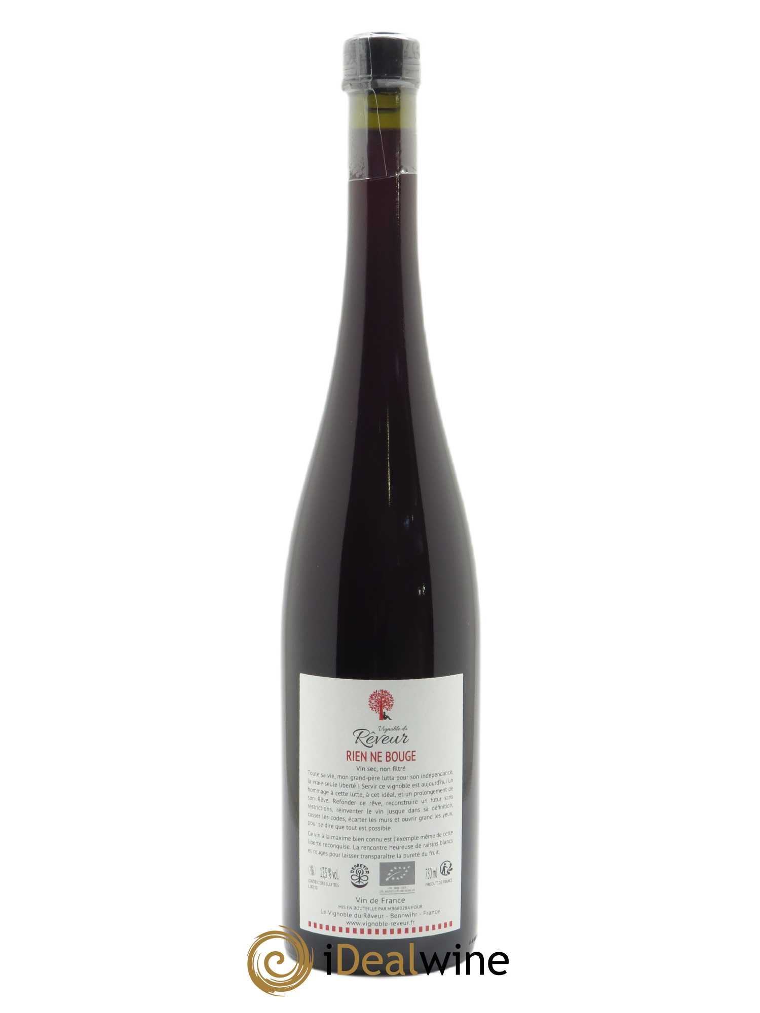 Alsace Rien Ne Bouge Vignoble du Rêveur - Lot de 1 bouteille - 1