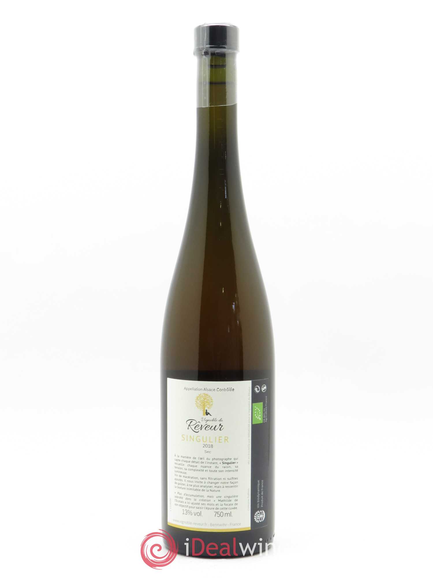 Alsace Singulier Vignoble du Rêveur 2018 - Lot de 1 bouteille - 1