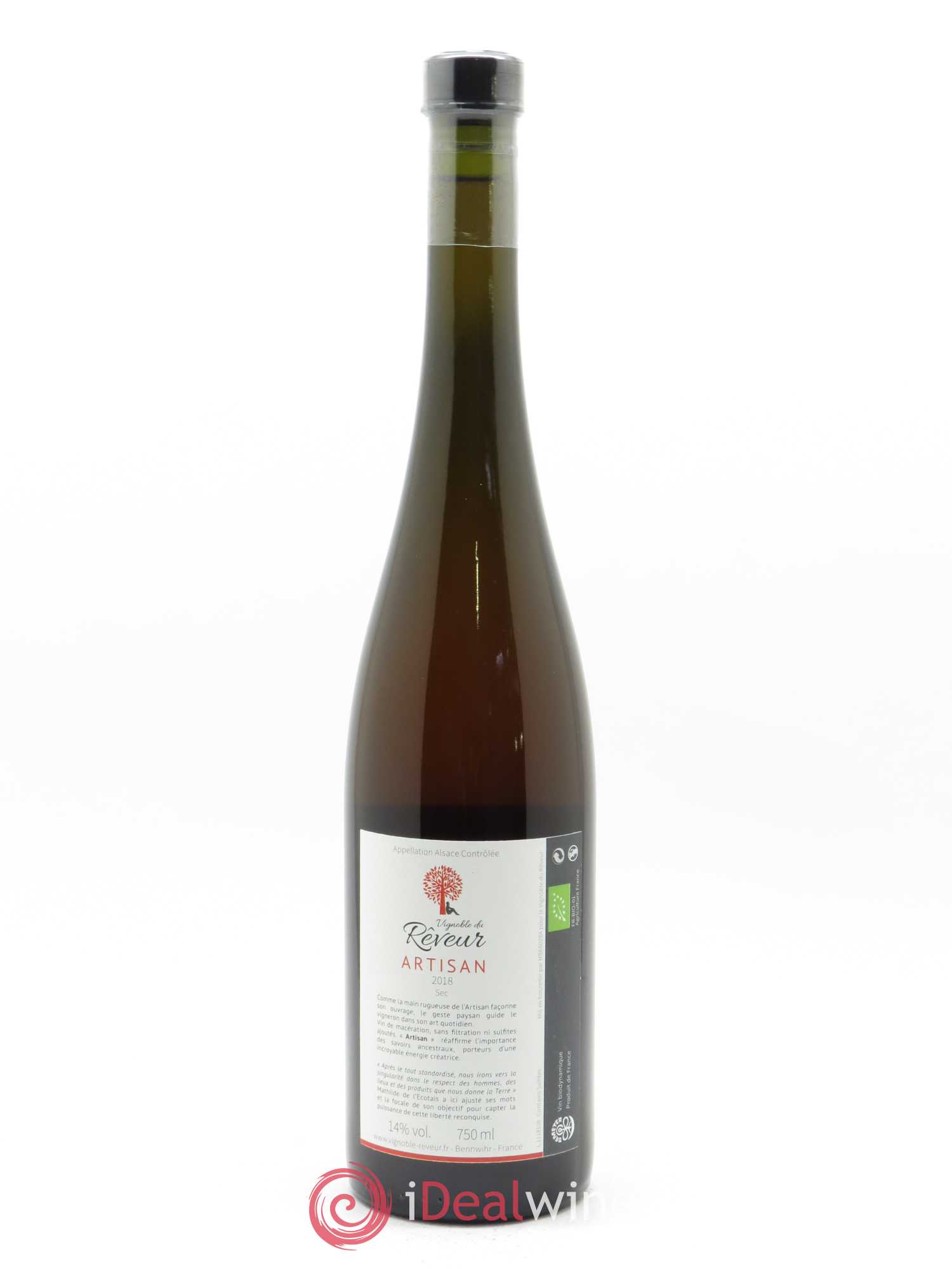 Alsace Artisan Vignoble du Rêveur 2018 - Lot de 1 bouteille - 1
