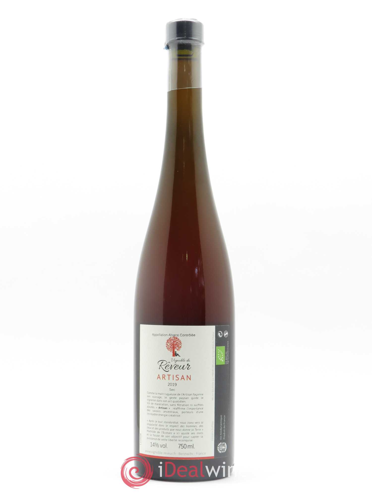 Alsace Artisan Vignoble du Rêveur 2019 - Lot de 1 bouteille - 1