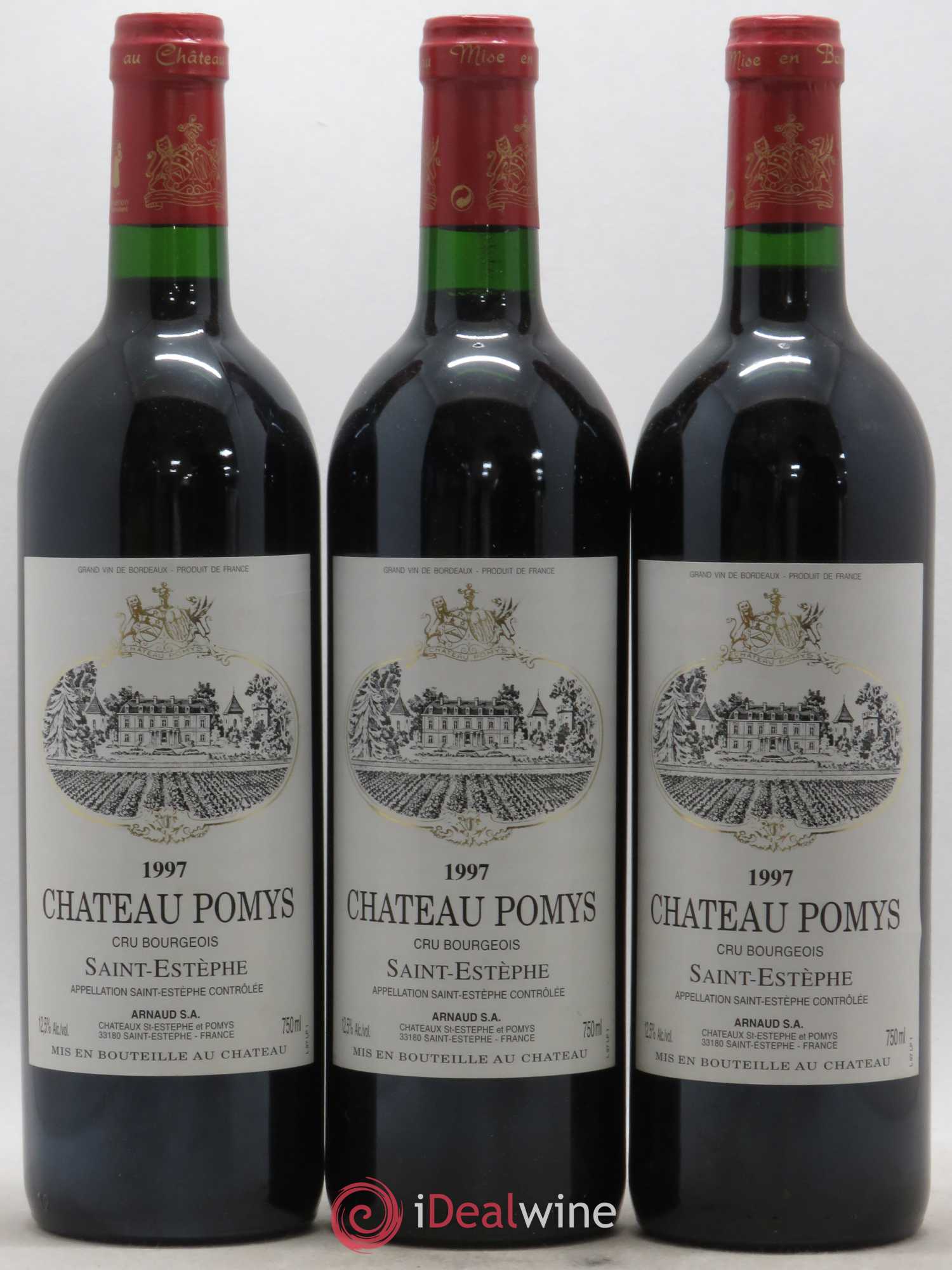 Château Pomys Cru Bourgeois 1997 - Lot de 6 bouteilles - 1
