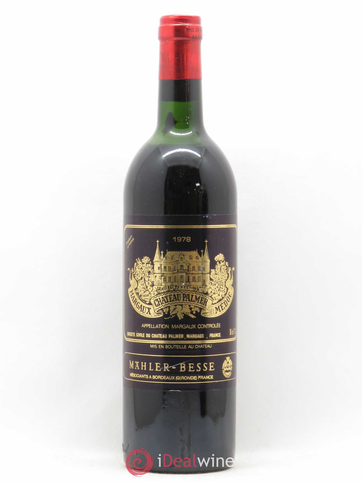 Château Palmer 3ème Grand Cru Classé 1978 - Lot de 1 bouteille - 0