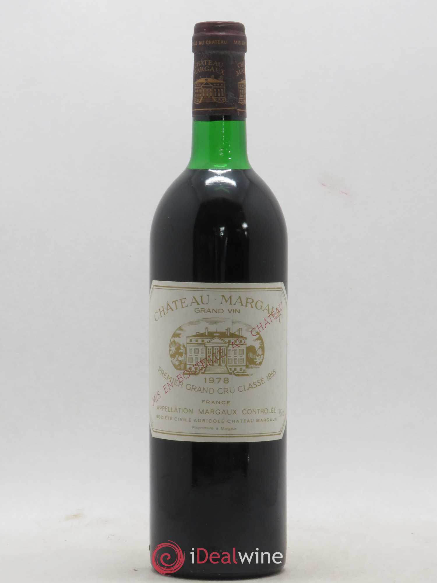 Château Margaux 1er Grand Cru Classé 1978 - Lot de 1 bouteille - 0
