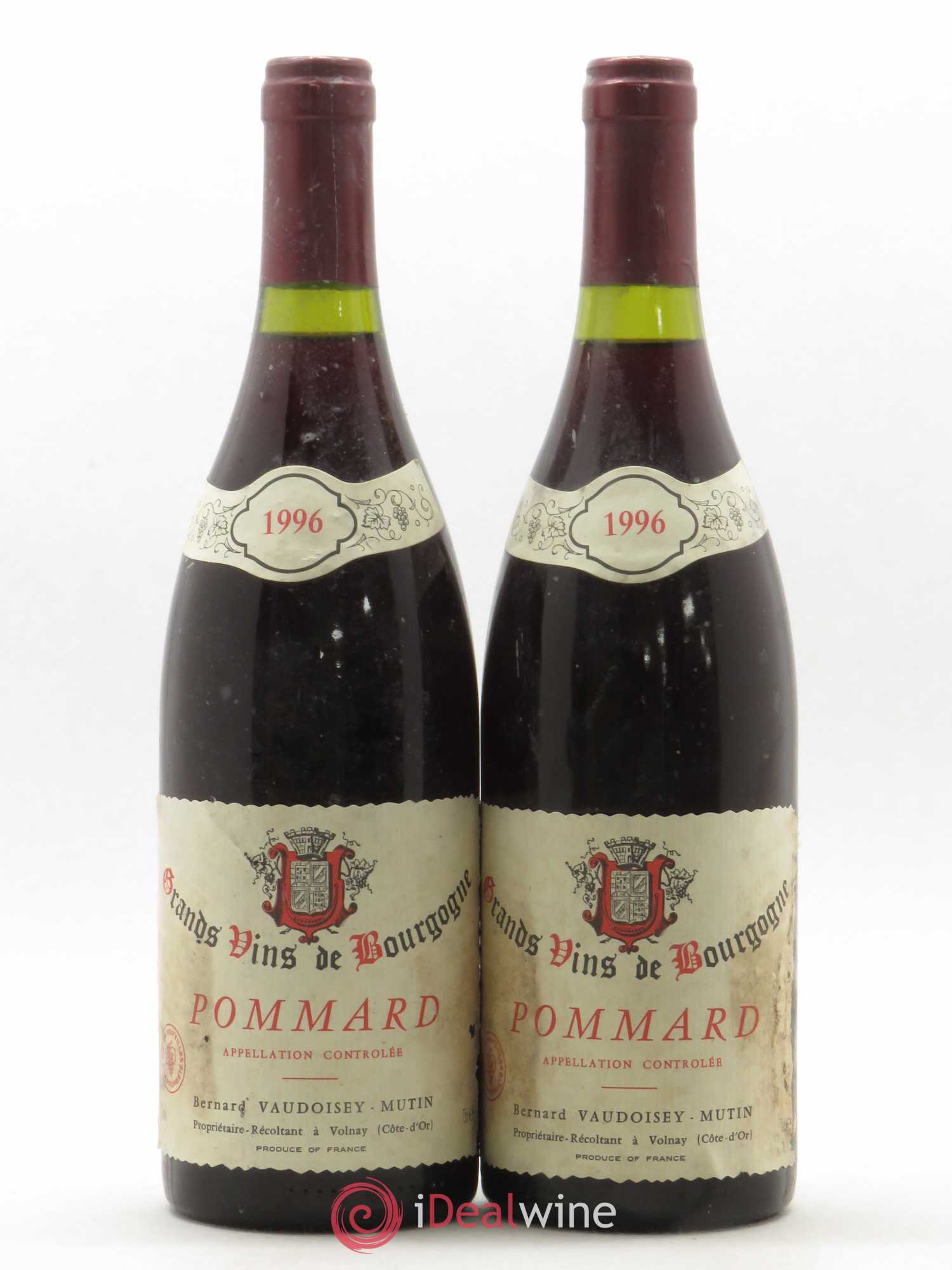 Pommard Vaudoisey-Mutin 1996 - Lot de 2 bouteilles - 0