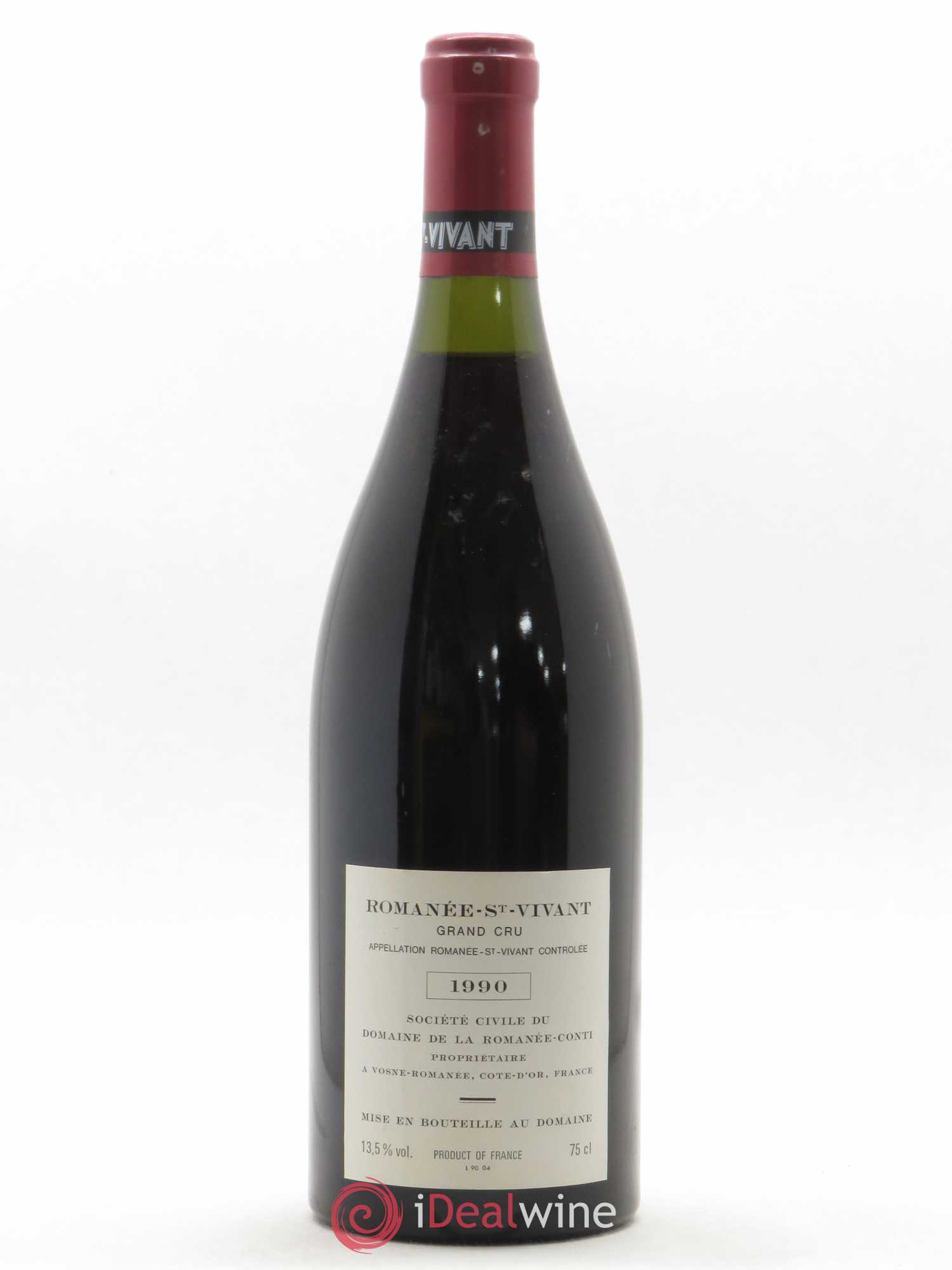 Romanée-Saint-Vivant Grand Cru Domaine de la Romanée-Conti 1990 - Lot de 1 bouteille - 1
