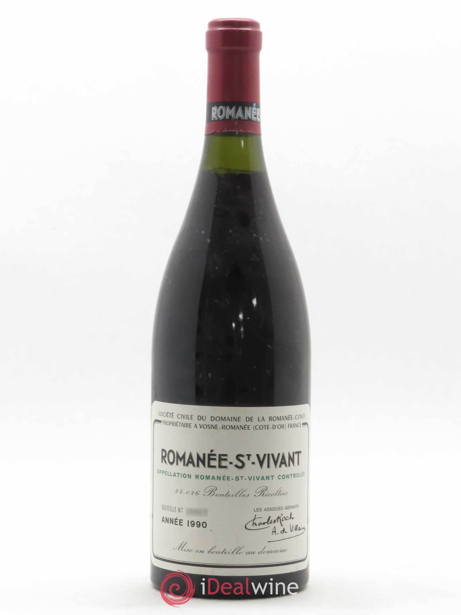 Romanée-Saint-Vivant Grand Cru Domaine de la Romanée-Conti 1990 - Lot de 1 bouteille - 0