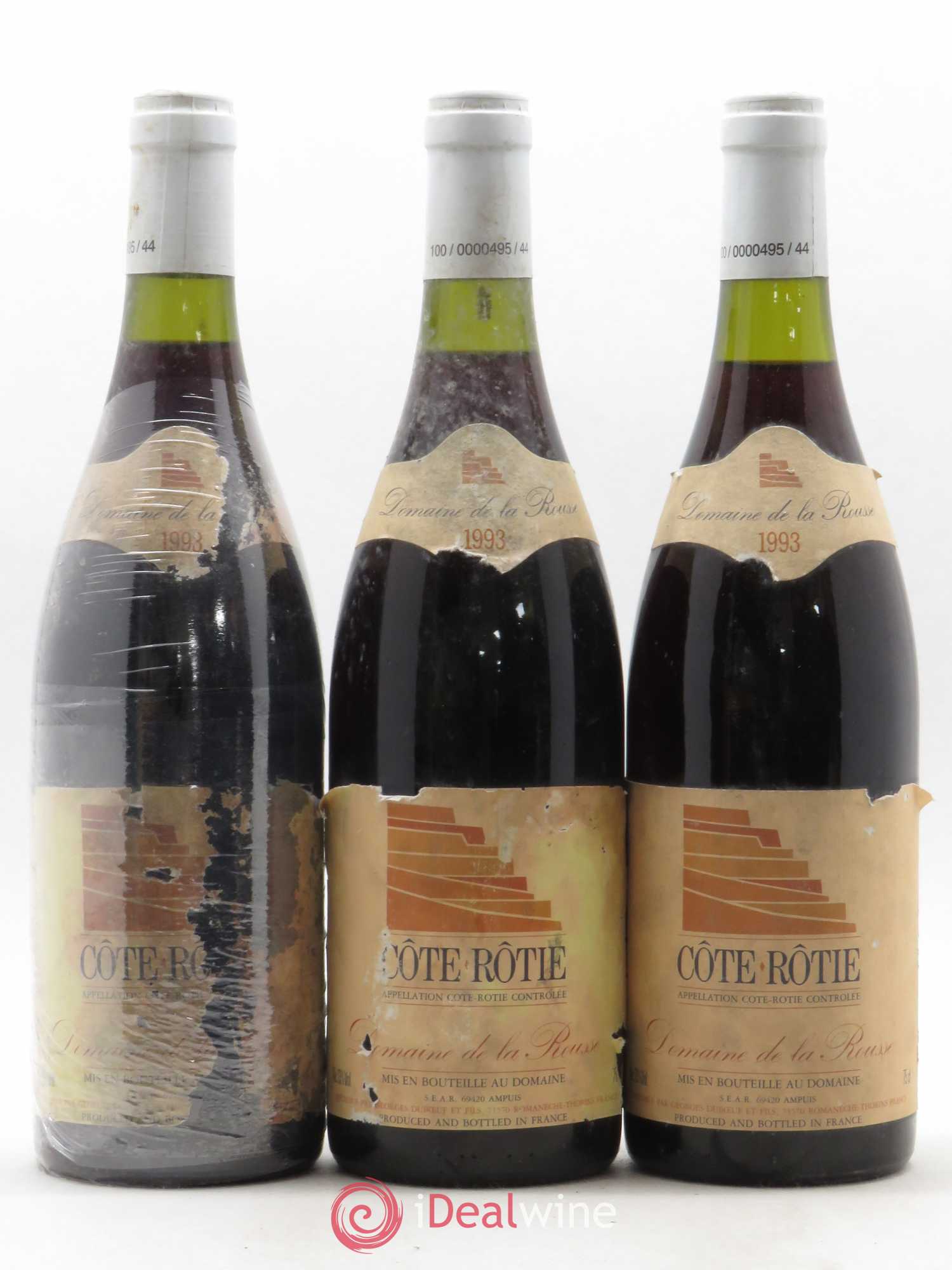 Côte-Rôtie Domaine de La Rousse (sans prix de réserve) 1993 - Posten von 3 Flaschen - 0