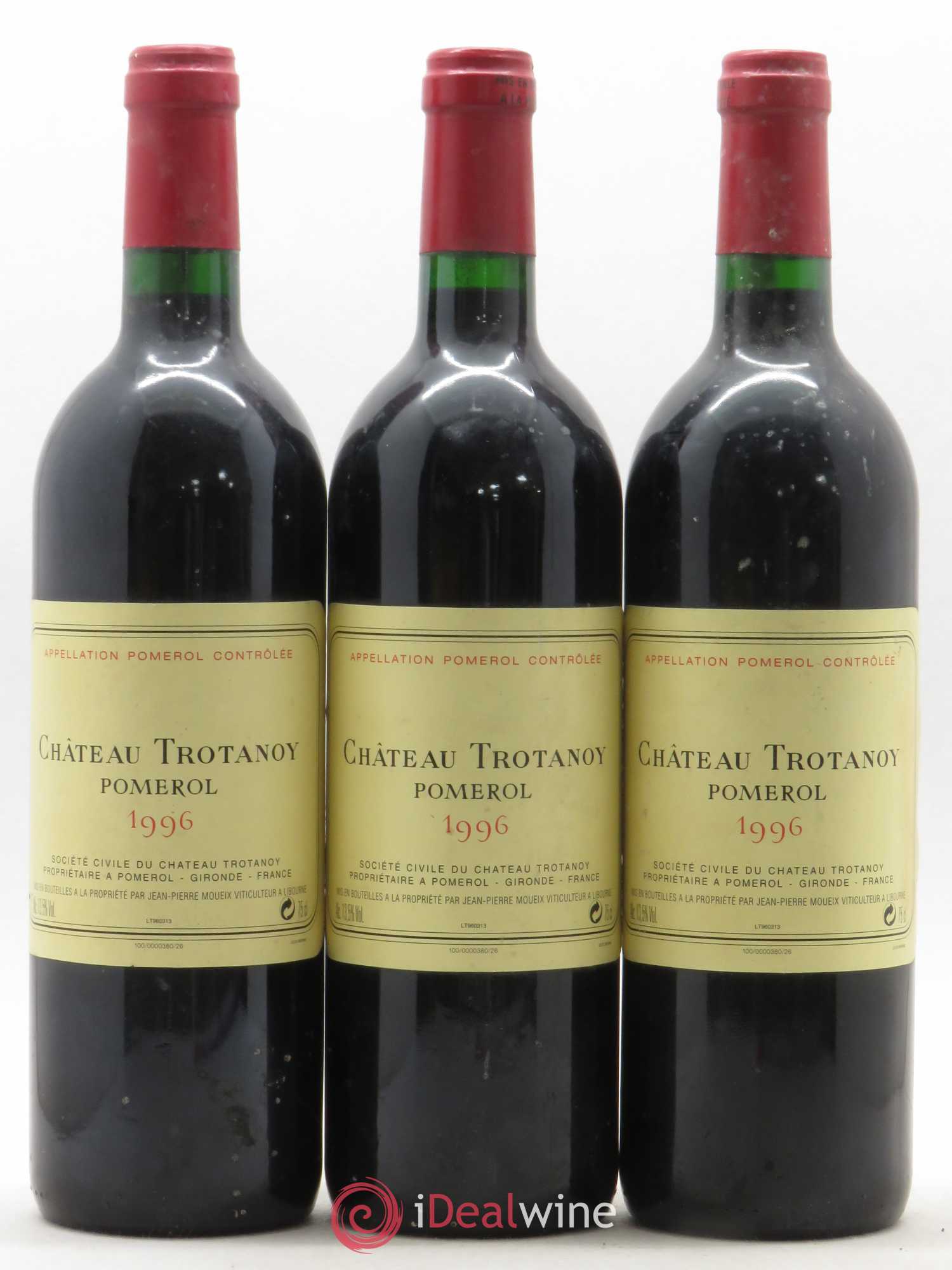Château Trotanoy 1996 - Lot de 3 bouteilles - 0