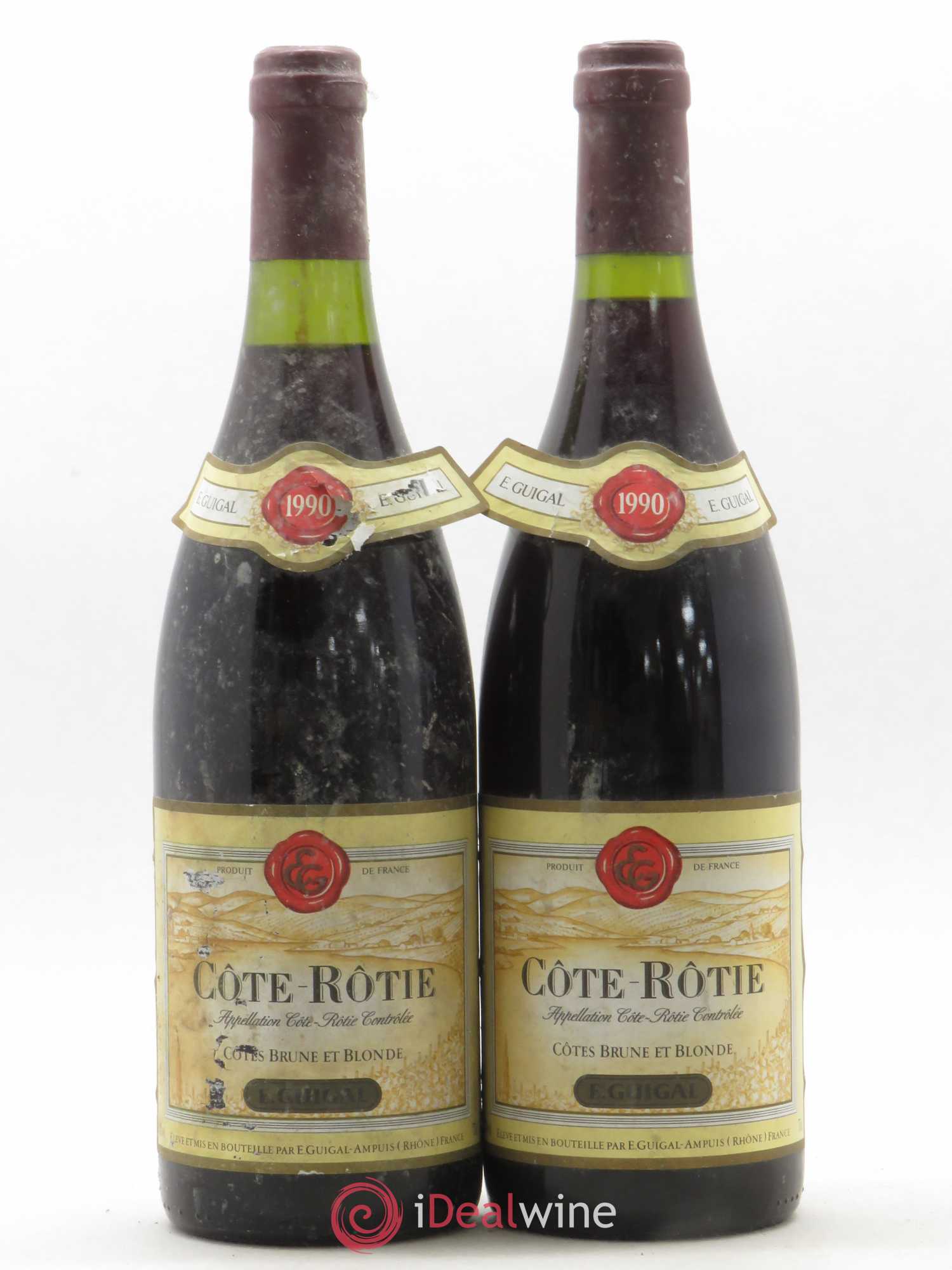 Côte-Rôtie Côtes Brune et Blonde Guigal 1990 - Lot de 2 bouteilles - 0