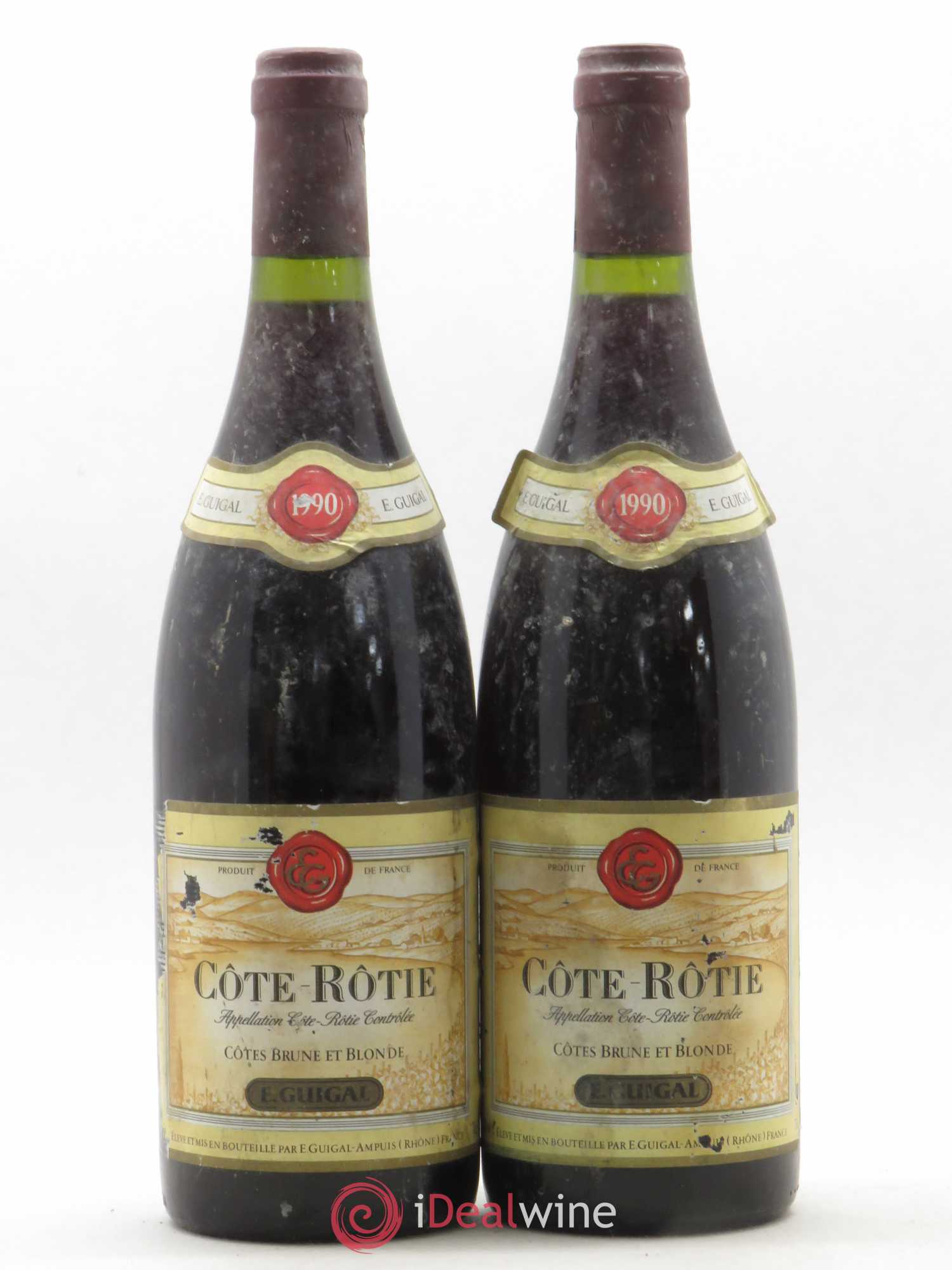 Côte-Rôtie Côtes Brune et Blonde Guigal 1990 - Lot de 2 bouteilles - 0