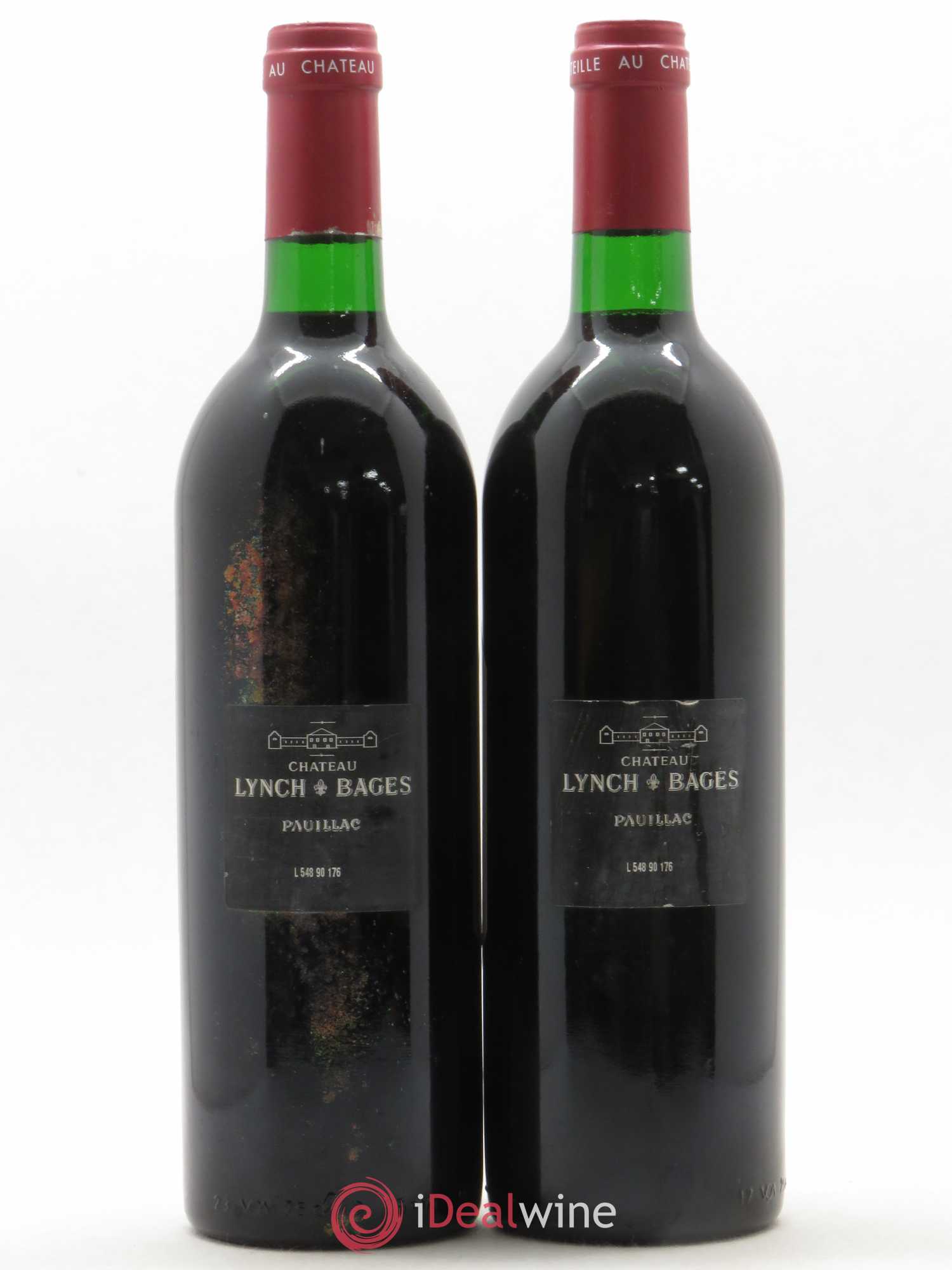 Château Lynch Bages 5ème Grand Cru Classé 1990 - Lot de 2 bouteilles - 1