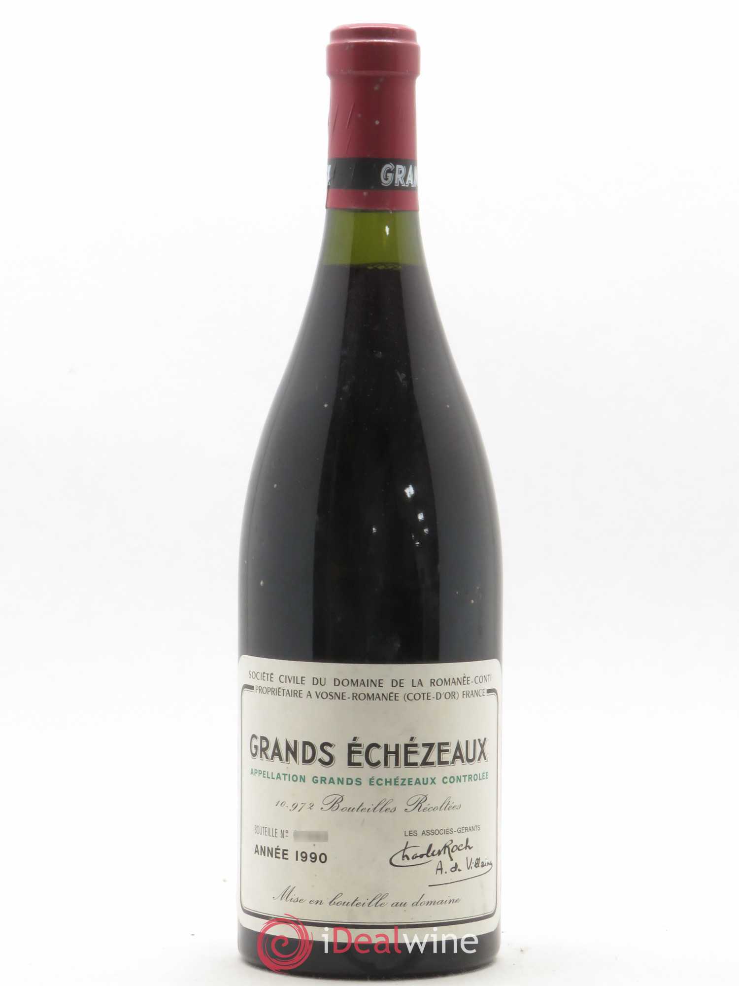 Grands-Echezeaux Grand Cru Domaine de la Romanée-Conti 1990 - Lot de 1 bouteille - 0