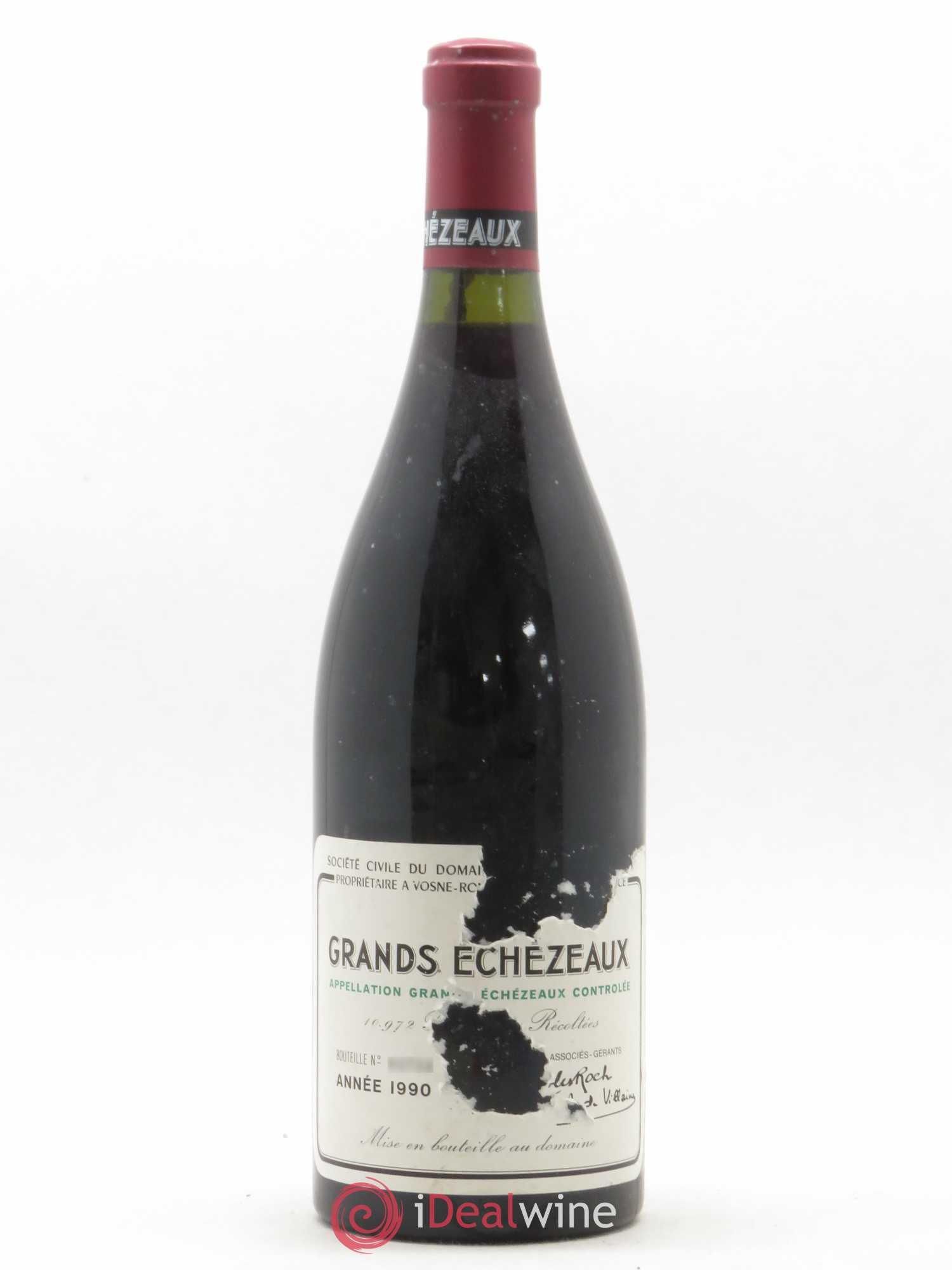 Grands-Echezeaux Grand Cru Domaine de la Romanée-Conti 1990 - Lot de 1 bouteille - 0