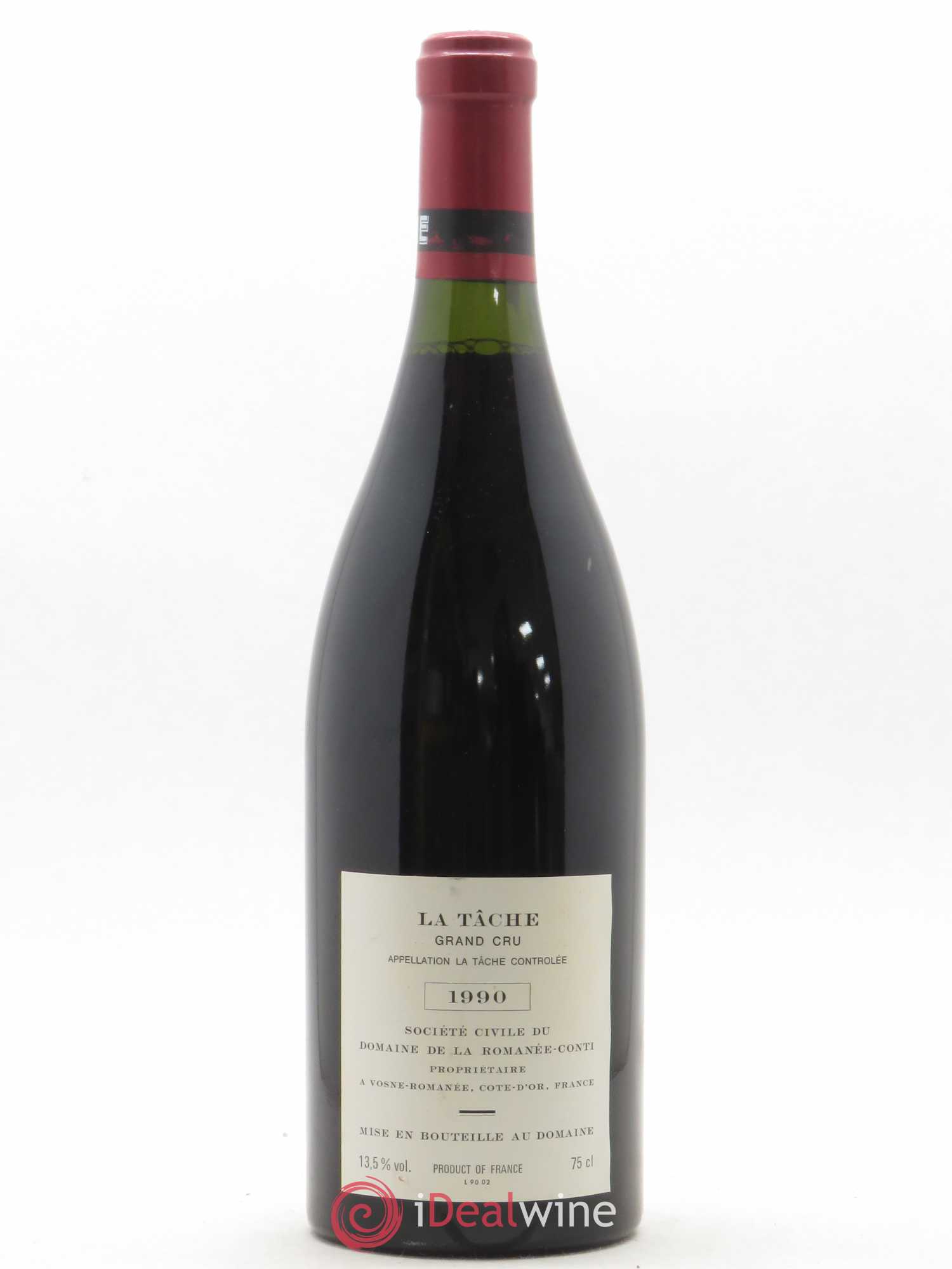 La Tâche Grand Cru Domaine de la Romanée-Conti 1990 - Lot de 1 bouteille - 1