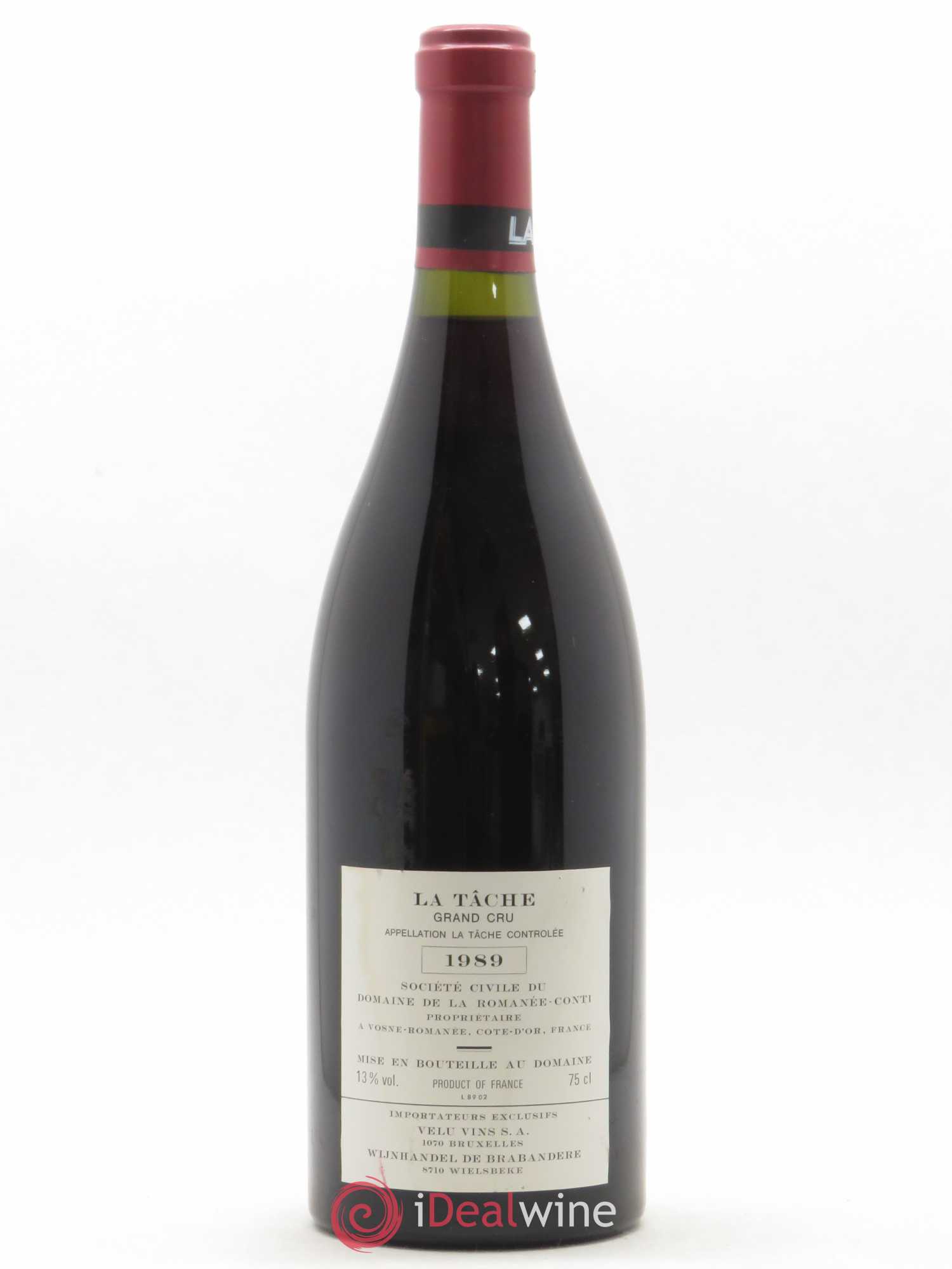 La Tâche Grand Cru Domaine de la Romanée-Conti 1989 - Lot de 1 bouteille - 1