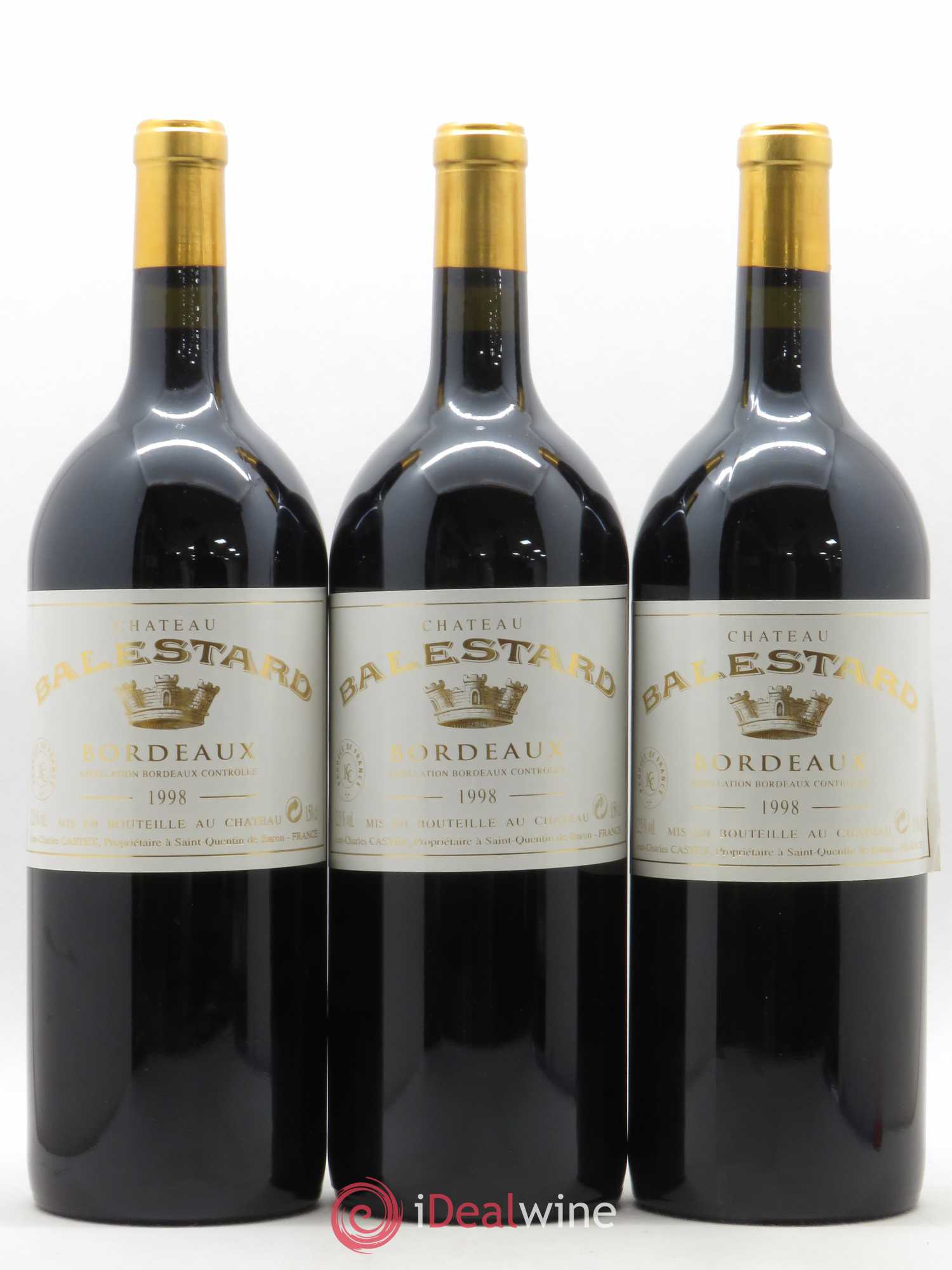 Château Balestard 1998 - Lot de 3 magnums - 0