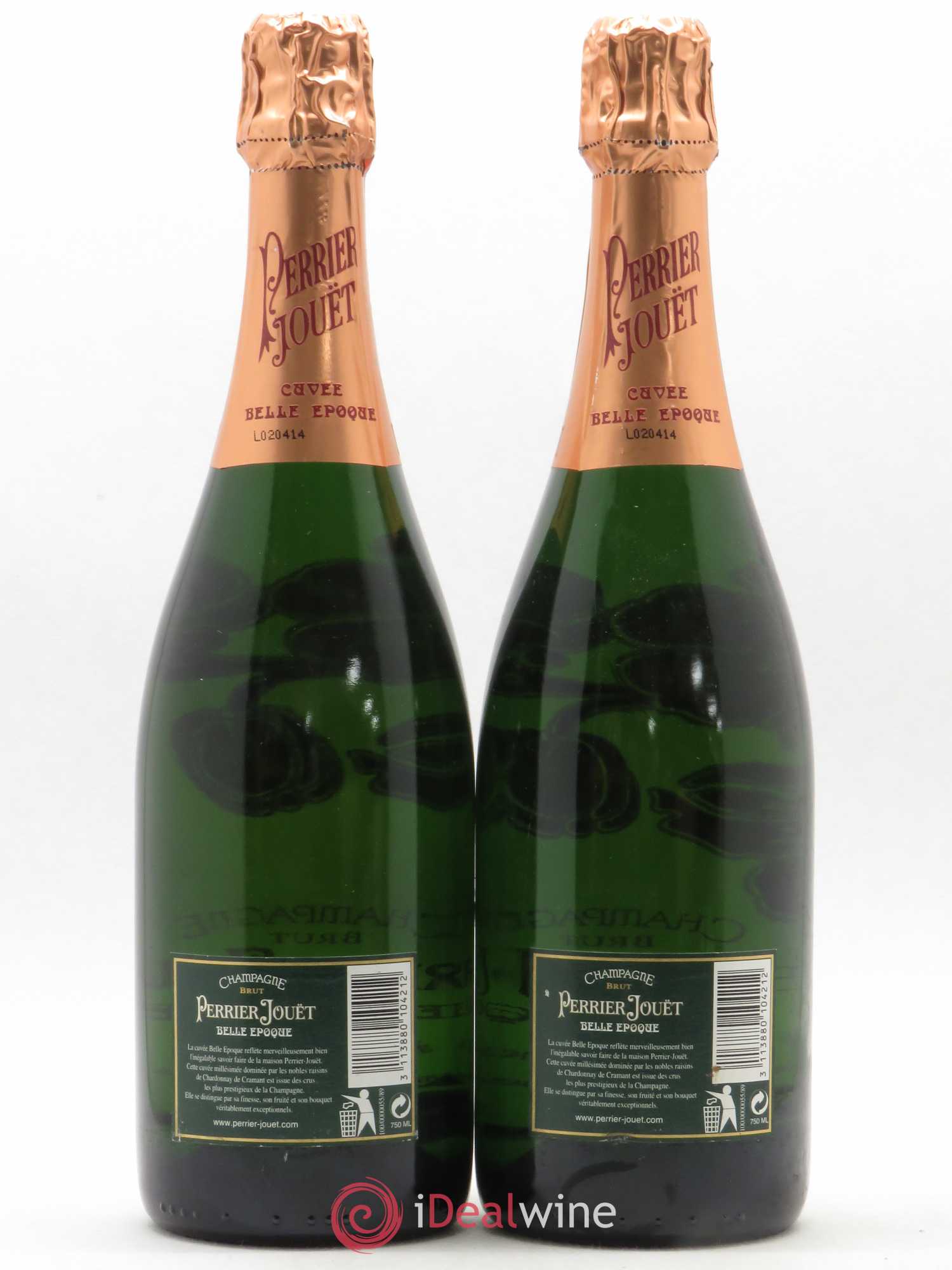Cuvée Belle Epoque Brut Perrier-Jouët 1996 - Lot de 2 bouteilles - 1