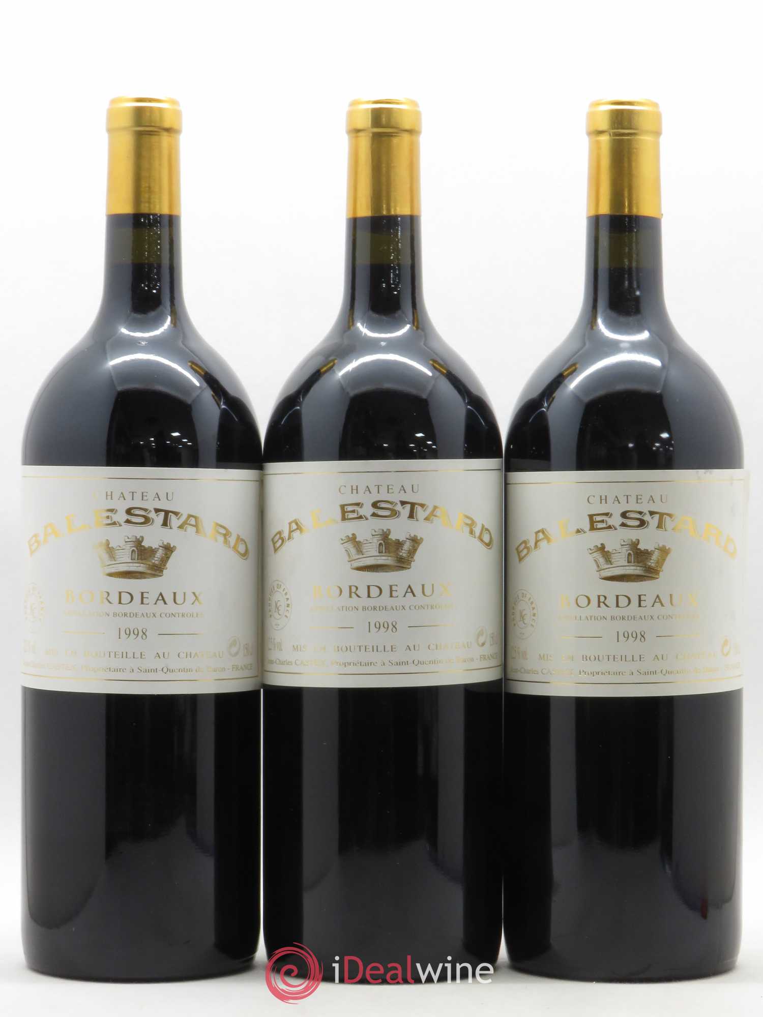 Château Balestard 1998 - Lot de 3 magnums - 0