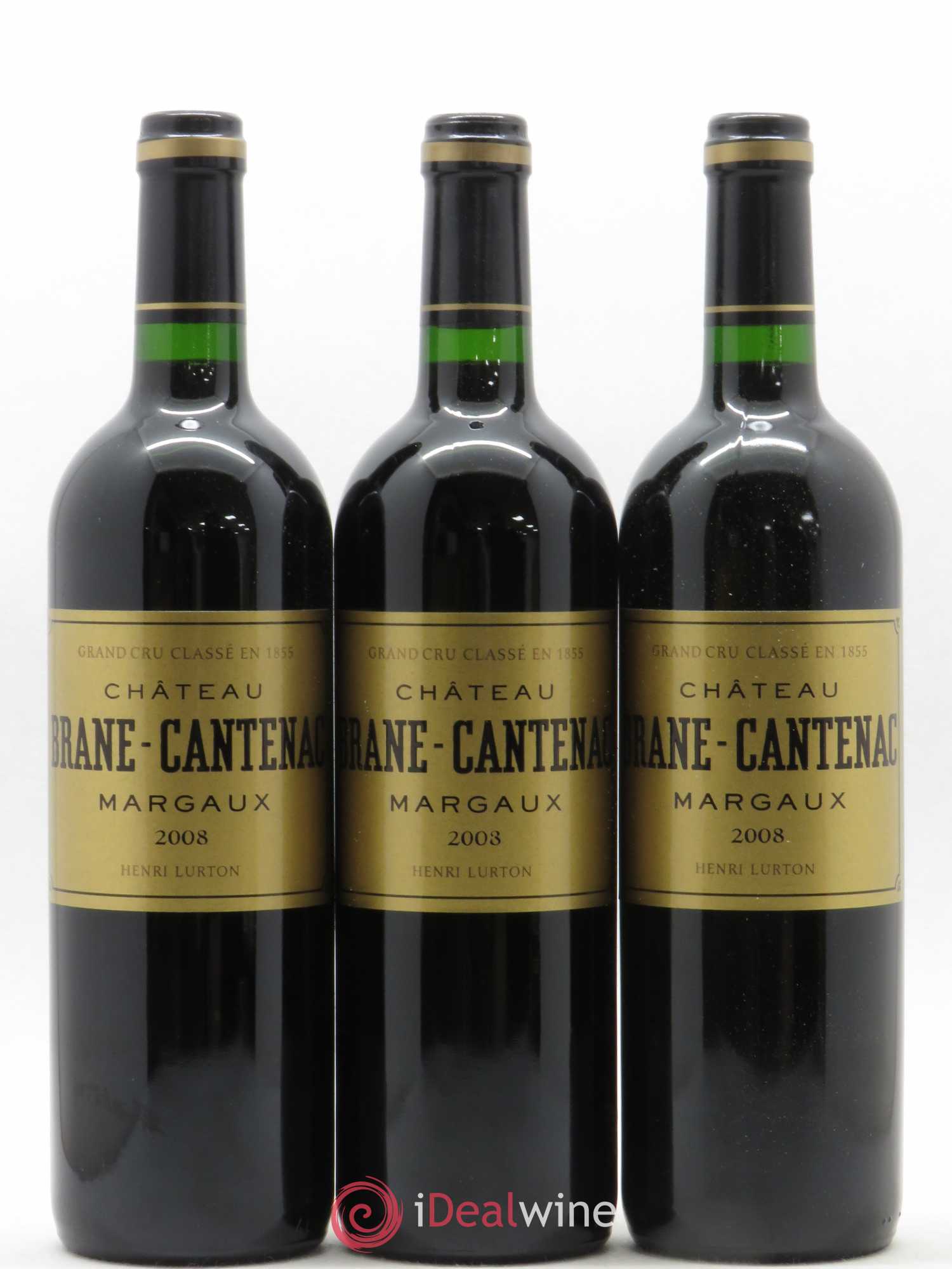 Château Brane Cantenac 2ème Grand Cru Classé 2008 - Lot de 12 bouteilles - 1