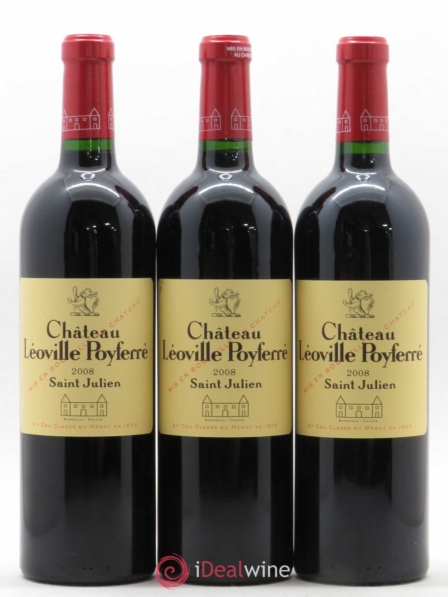 Château Léoville Poyferré 2ème Grand Cru Classé 2008 - Lot de 12 bouteilles - 2