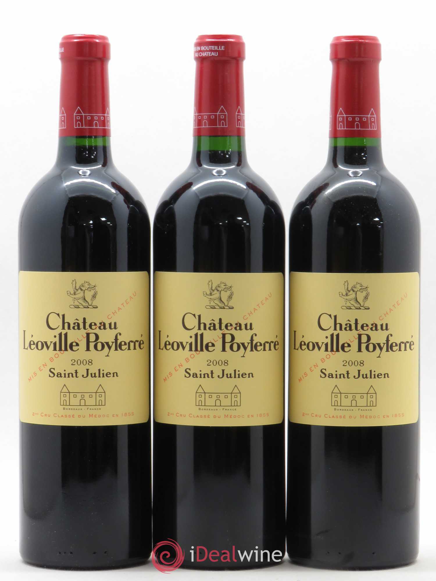 Château Léoville Poyferré 2ème Grand Cru Classé 2008 - Lot de 12 bouteilles - 4