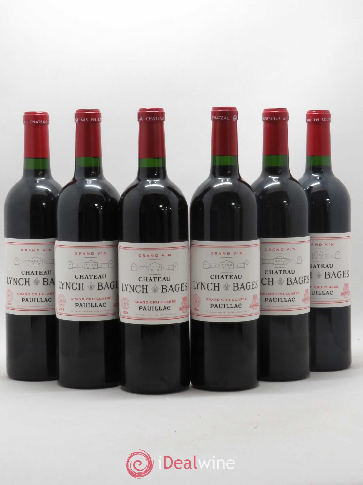 Château Lynch Bages 5ème Grand Cru Classé 2008 - Lot de 6 bouteilles - 0