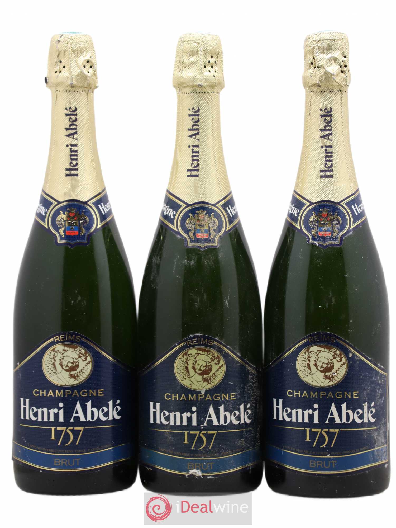 Champagne 1757 Henri Abele - Posten von 3 Flaschen - 0