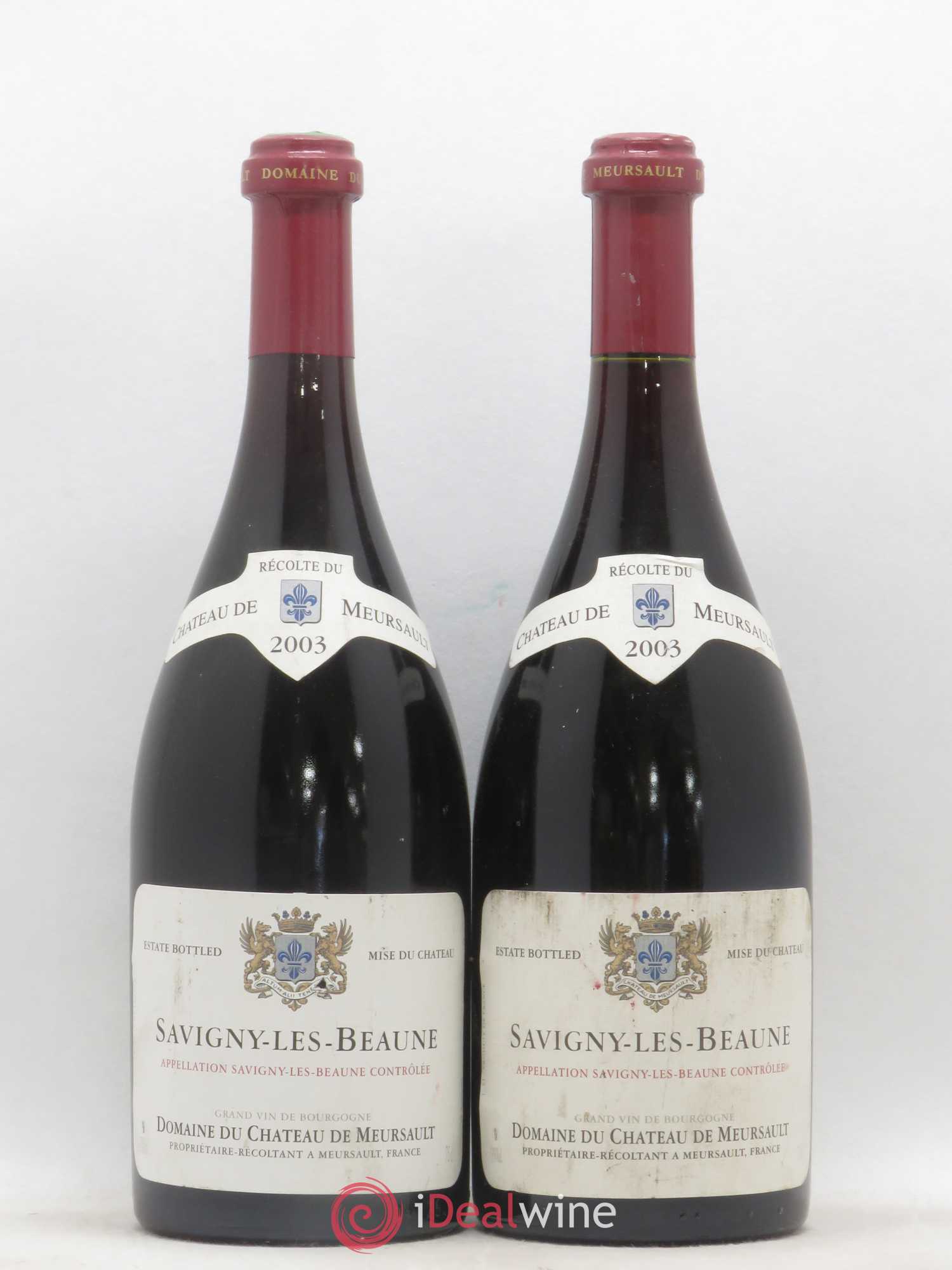 Savigny-lès-Beaune Château de Meursault 2003 - Lot de 2 bouteilles - 0