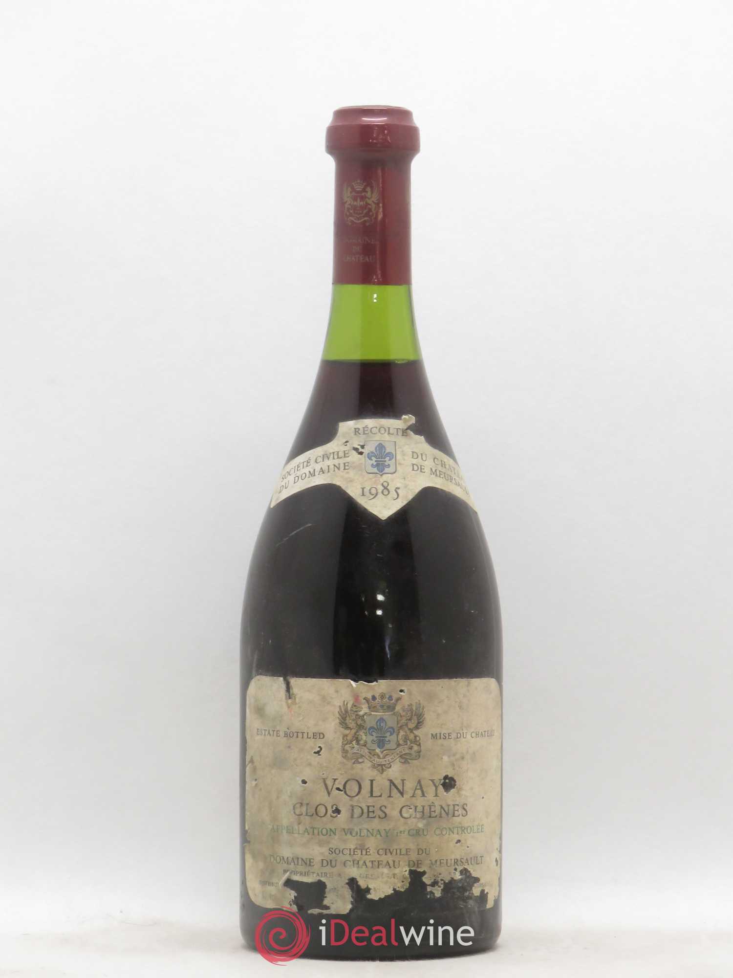 Volnay 1er Cru Clos des Chênes Château de Meursault 1985 - Lot de 1 bouteille - 0