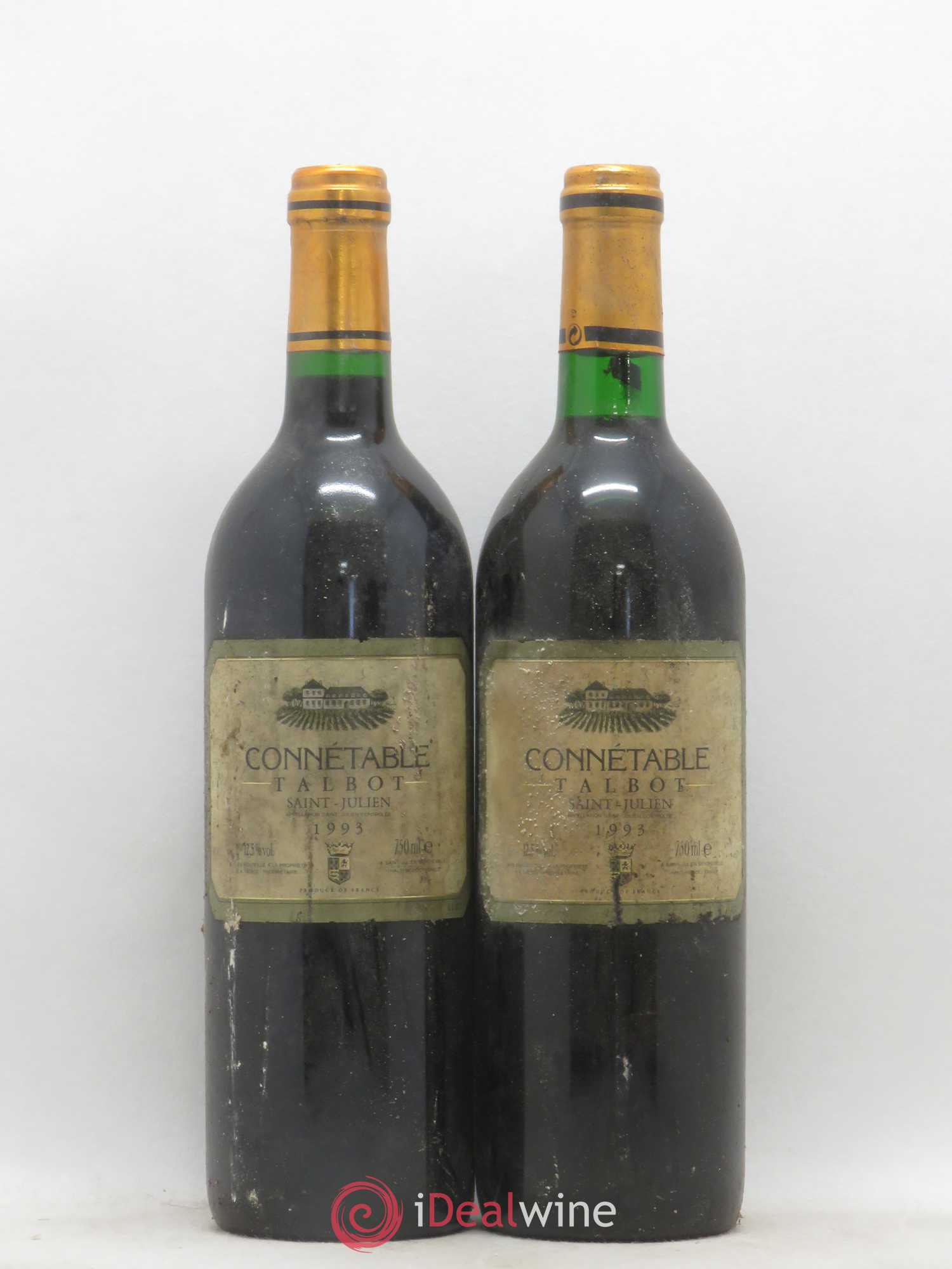 Connétable de Talbot Second Vin 1993 - Lot de 2 bouteilles - 0