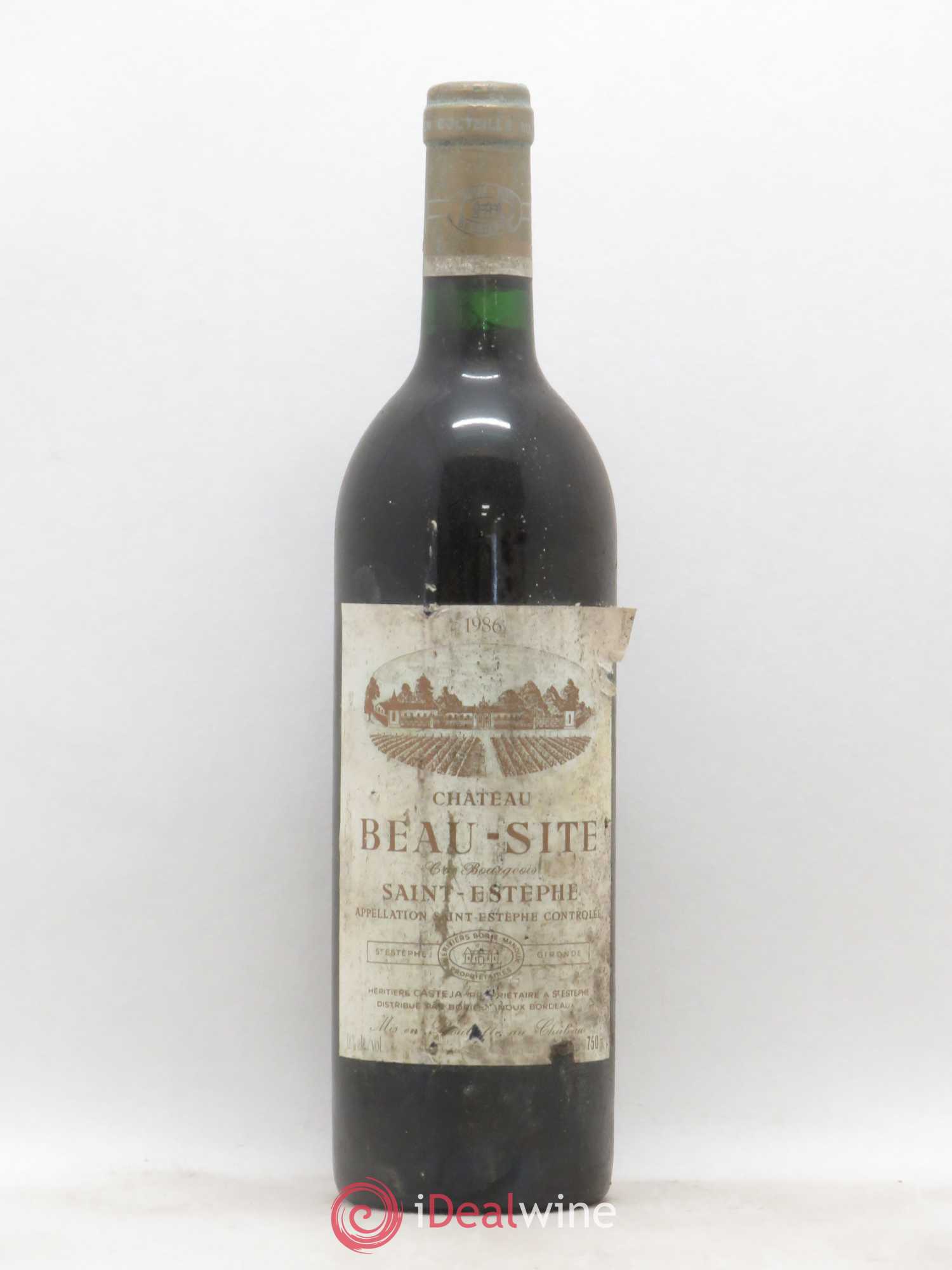 Château Beau Site Cru Bourgeois 1986 - Lot de 1 bouteille - 0