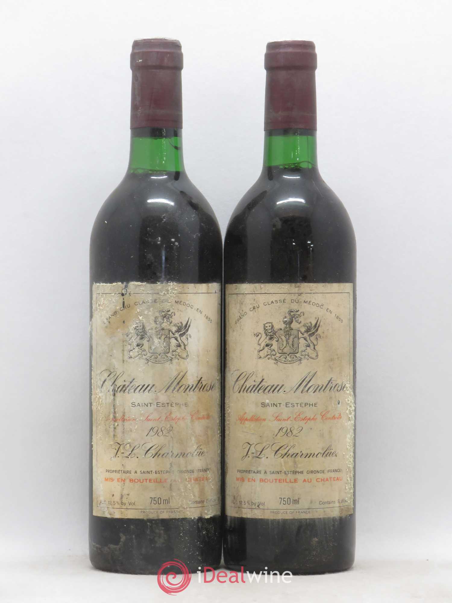 Château Montrose 2ème Grand Cru Classé 1982 - Lot de 2 bouteilles - 0