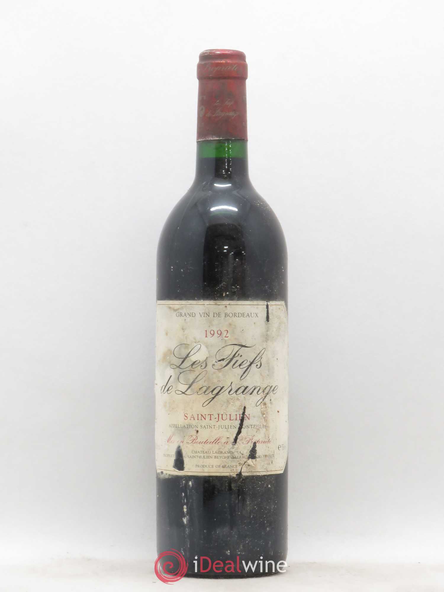 Les Fiefs de Lagrange Second Vin 1992 - Lot de 1 bouteille - 0