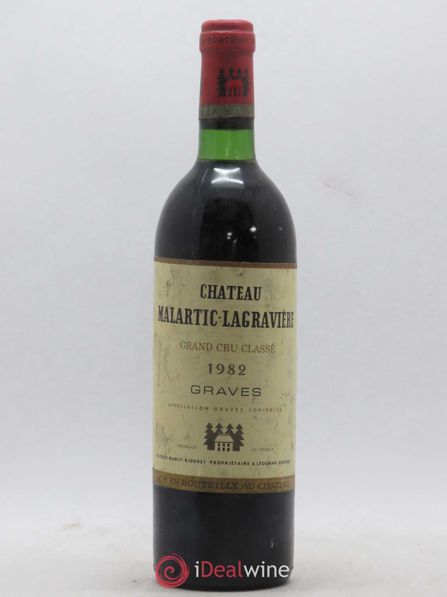 Château Malartic-Lagravière Cru Classé de Graves 1982 - Lot de 1 bouteille - 0