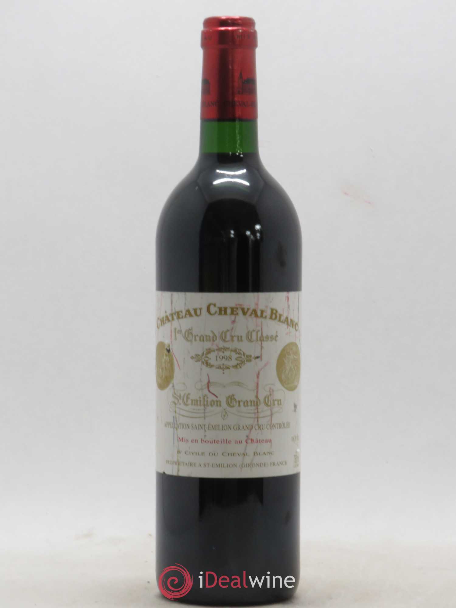 Château Cheval Blanc 1er Grand Cru Classé A 1998 - Lot de 1 bouteille - 0