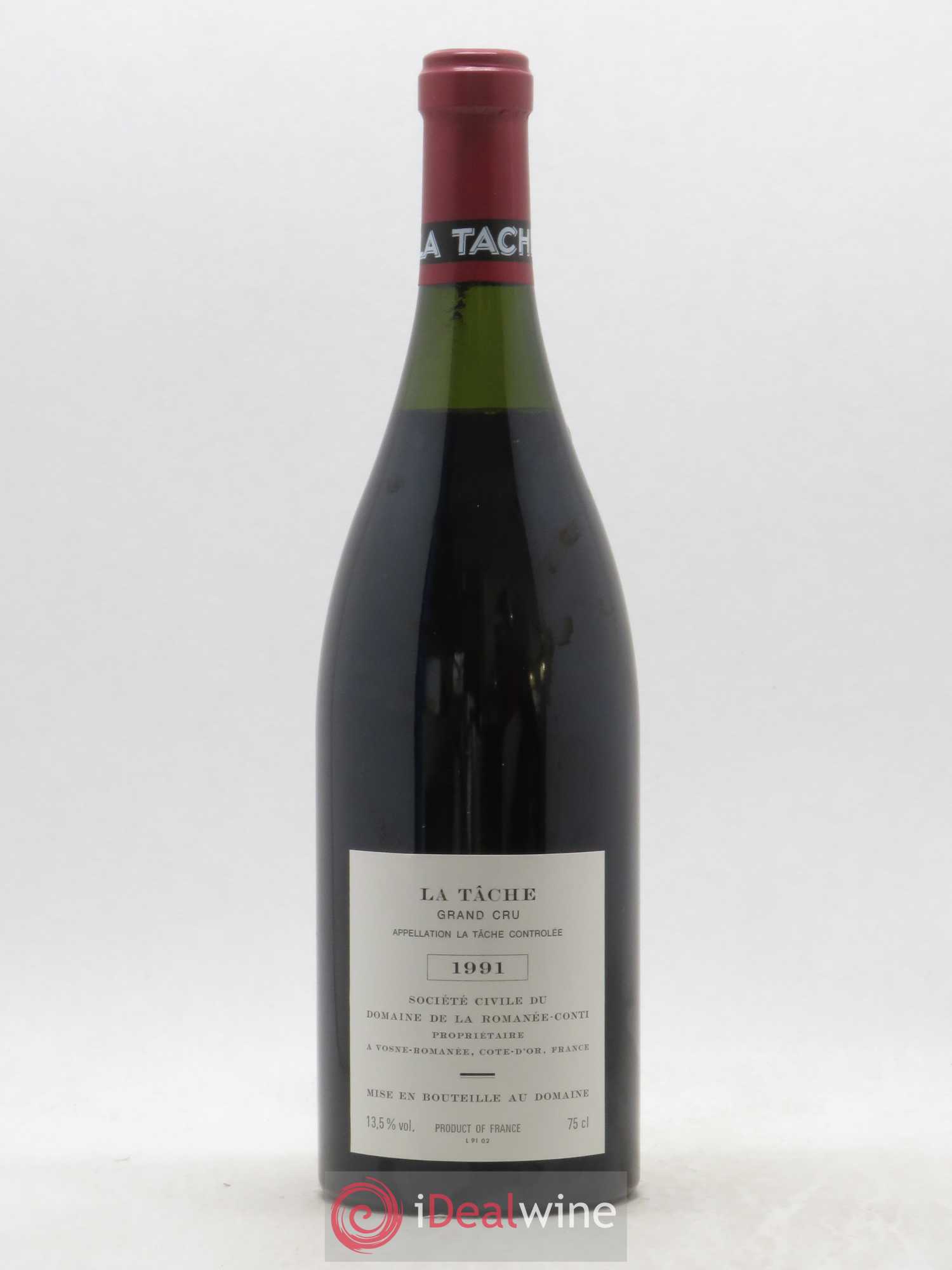 La Tâche Grand Cru Domaine de la Romanée-Conti 1991 - Lot of 1 bottle - 2