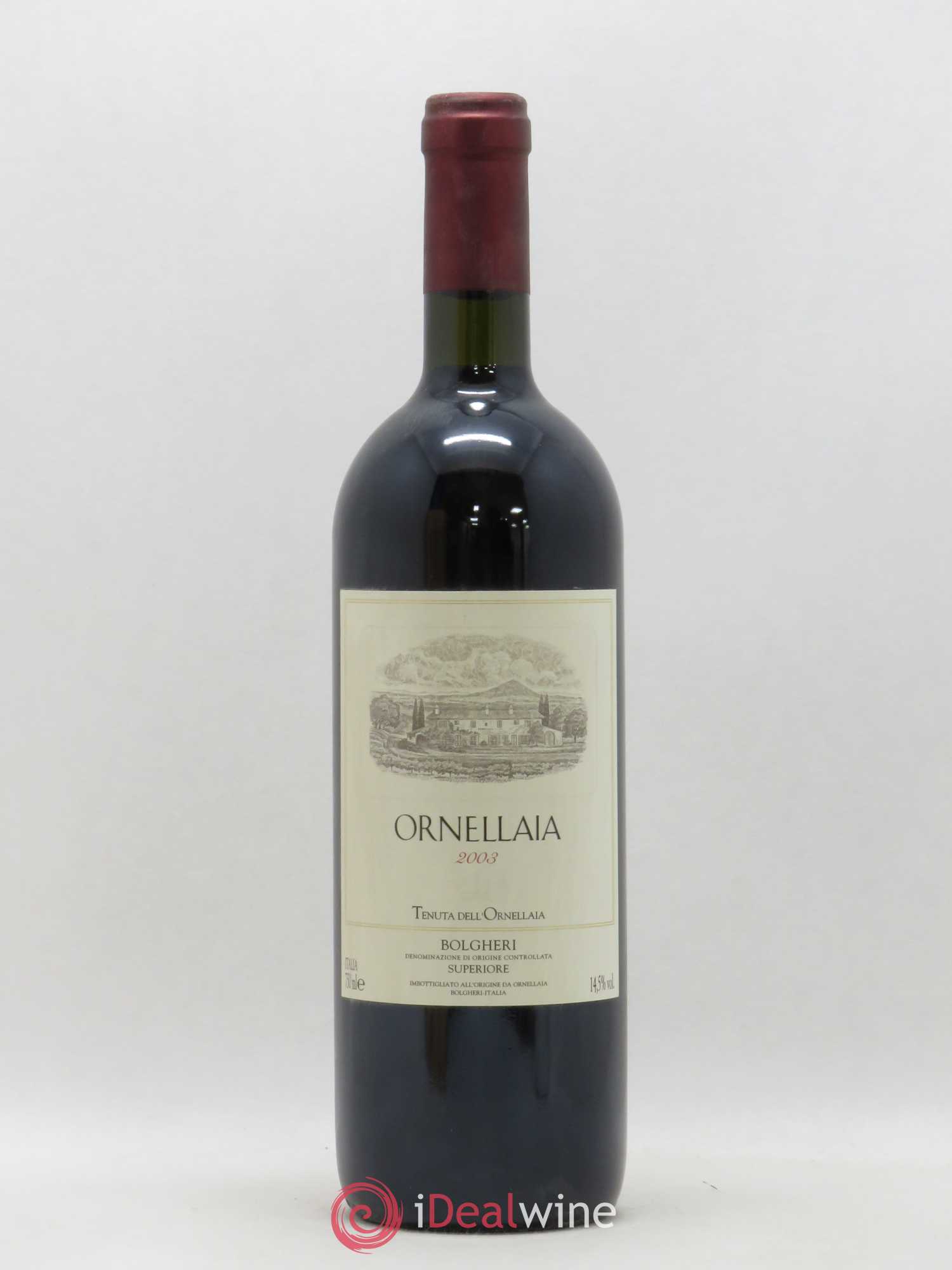 Bolgheri DOC Superiore Ornellaia Tenuta Dell'Ornellaia - Frescobaldi 2003 - Lot de 1 bouteille - 0