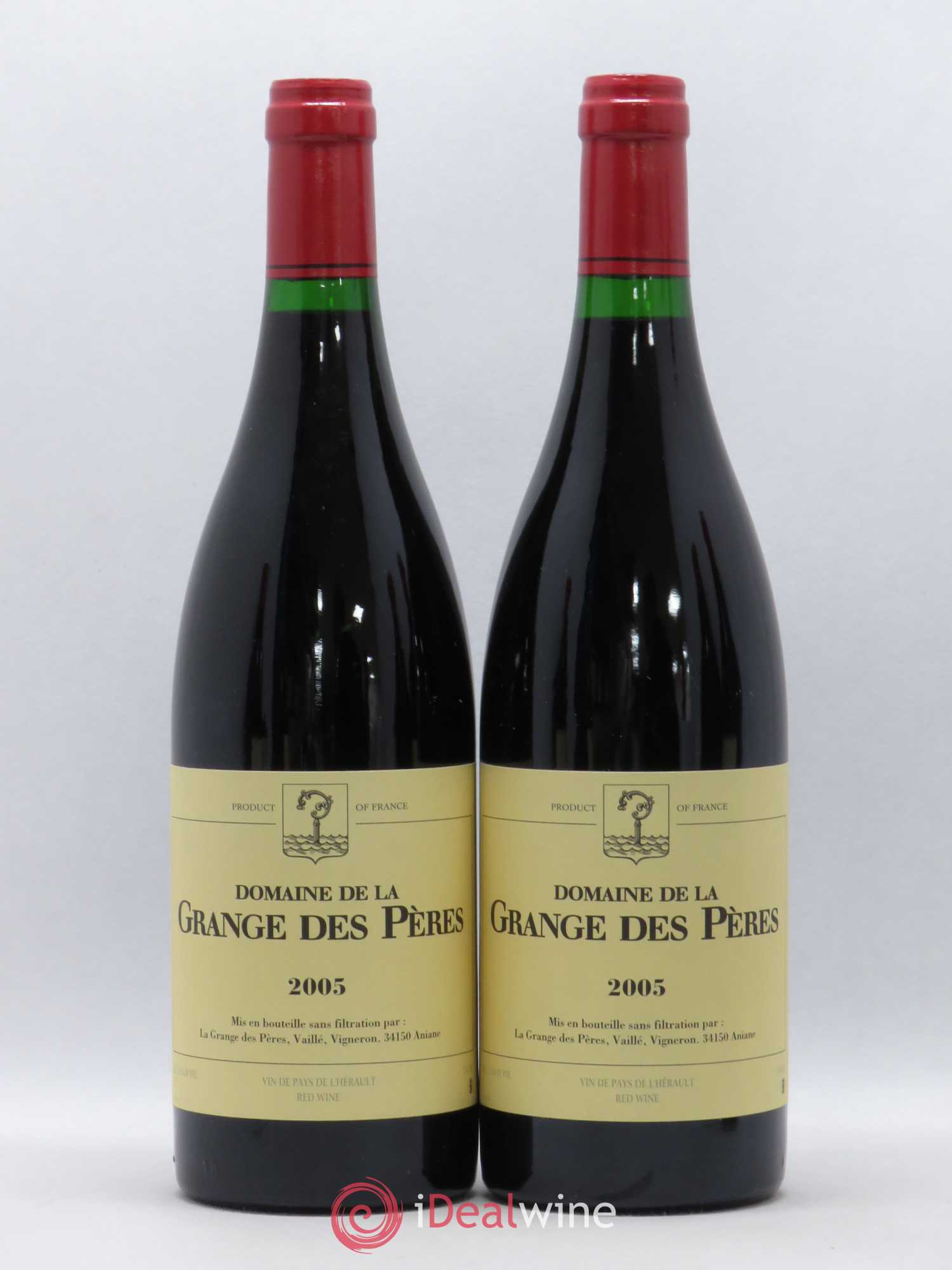 Pays d'Hérault Grange des Pères Laurent Vaillé 2005 - Lot de 2 bouteilles - 0